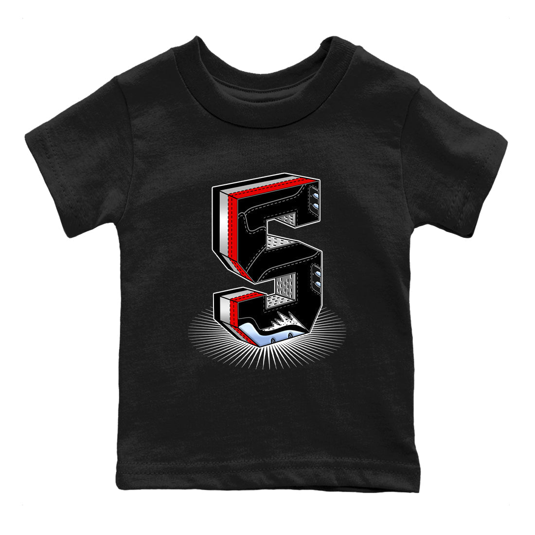 Number Statue snkmatch Tees Kids - Air Jordan 5 Reimagined