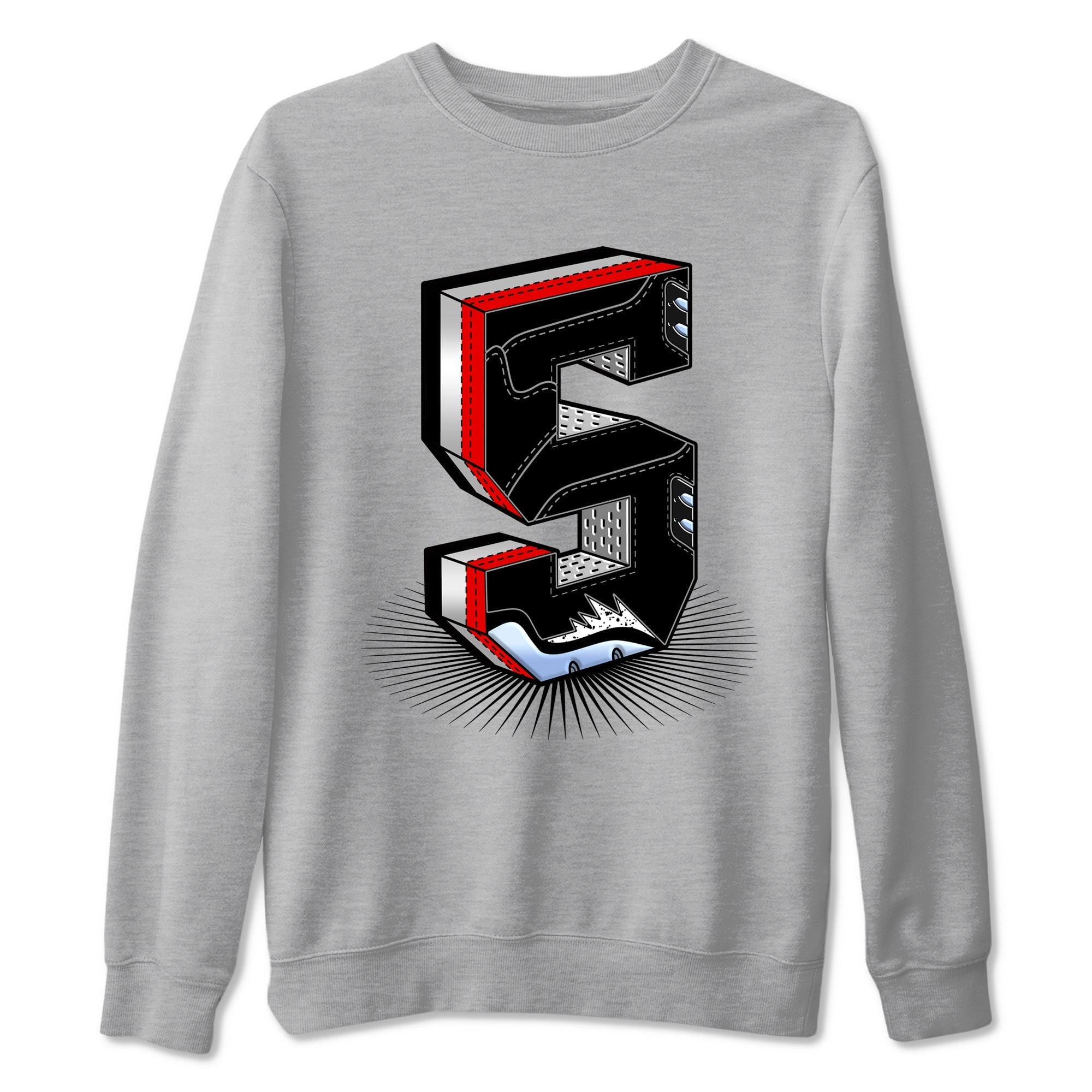 Number Statue snkmatch Tees - Air Jordan 5 Reimagined