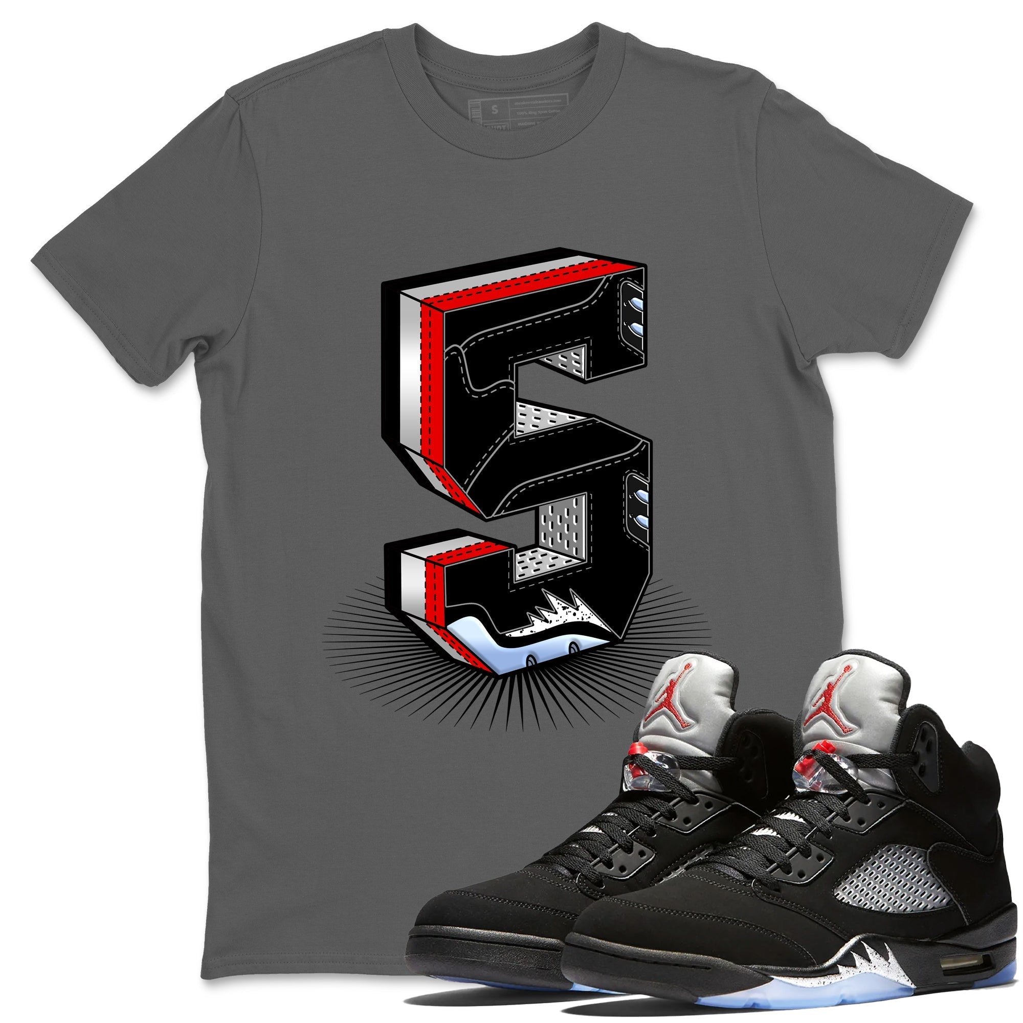 Number Statue snkmatch Tees - Air Jordan 5 Reimagined