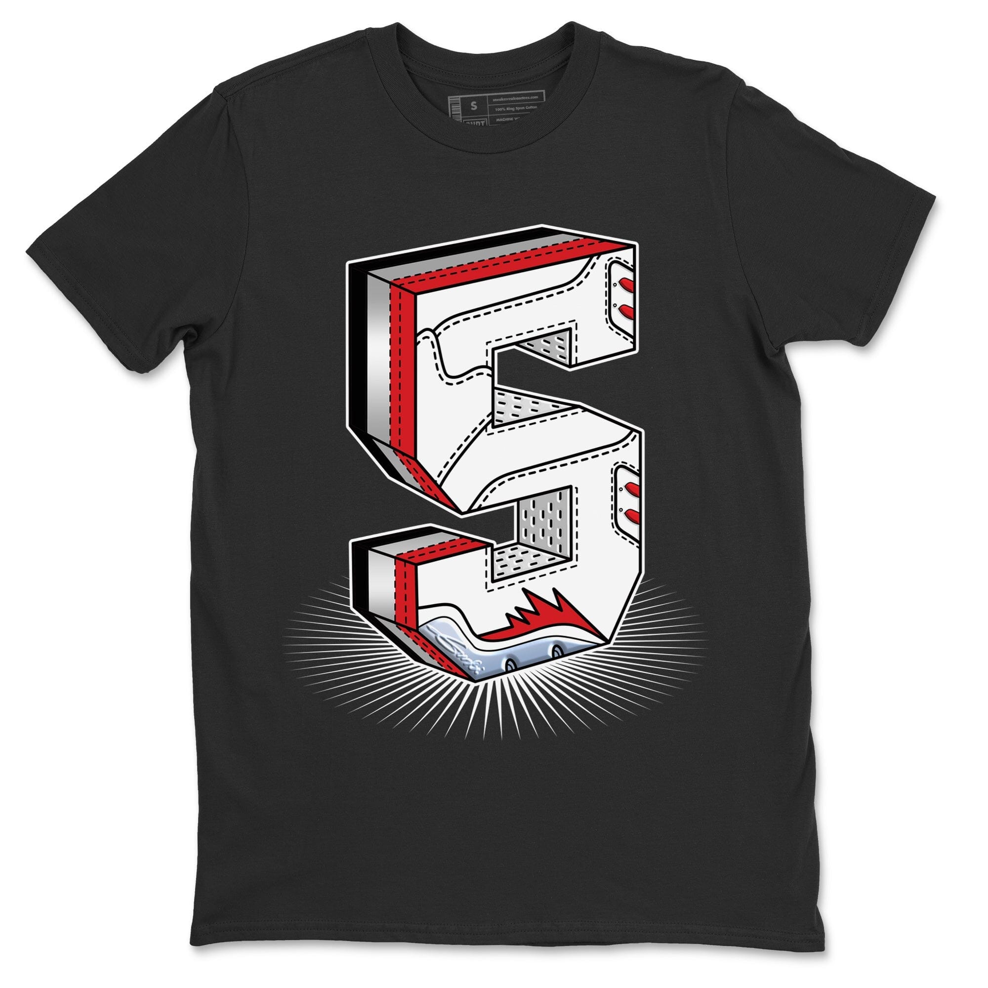 Number Statue Unisex Tops - Air Jordan 5 Fire Red