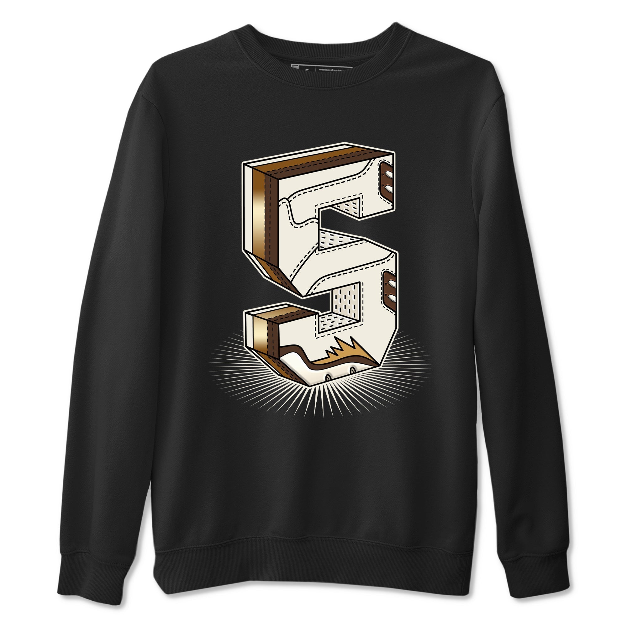 Number Statue snkmatch Tees - Air Jordan 5 Golden Ticket