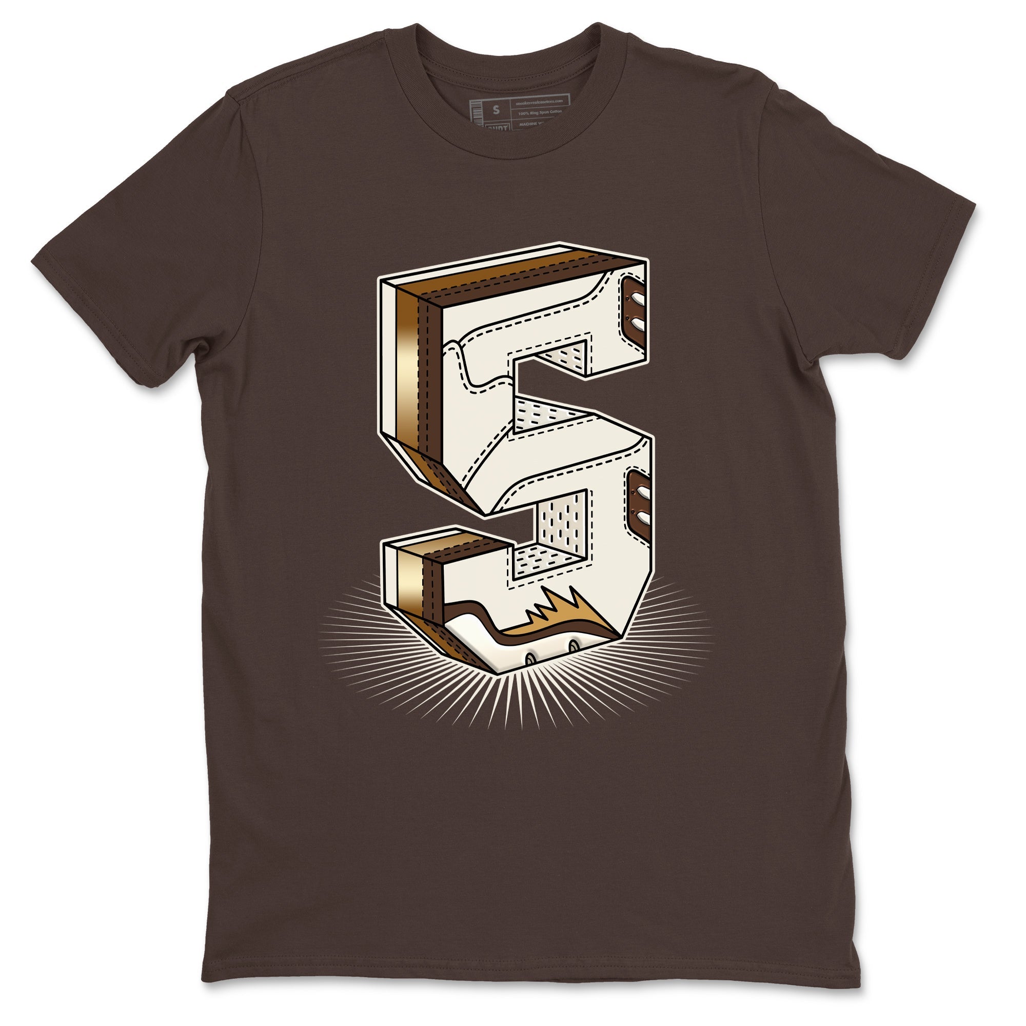 Number Statue snkmatch Tees - Air Jordan 5 Golden Ticket