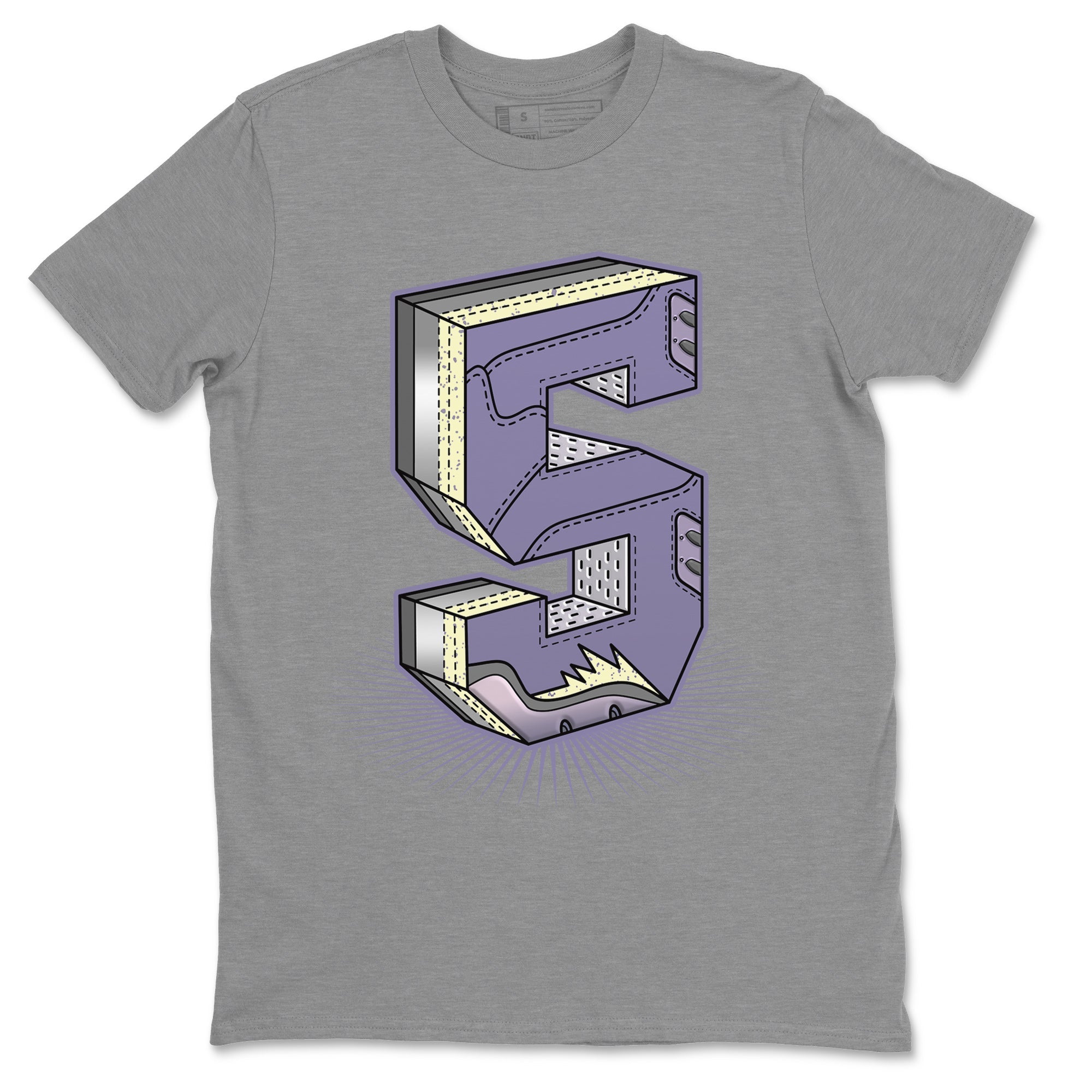 Number Statue Unisex Tops - Air Jordan 5 Indigo Haze