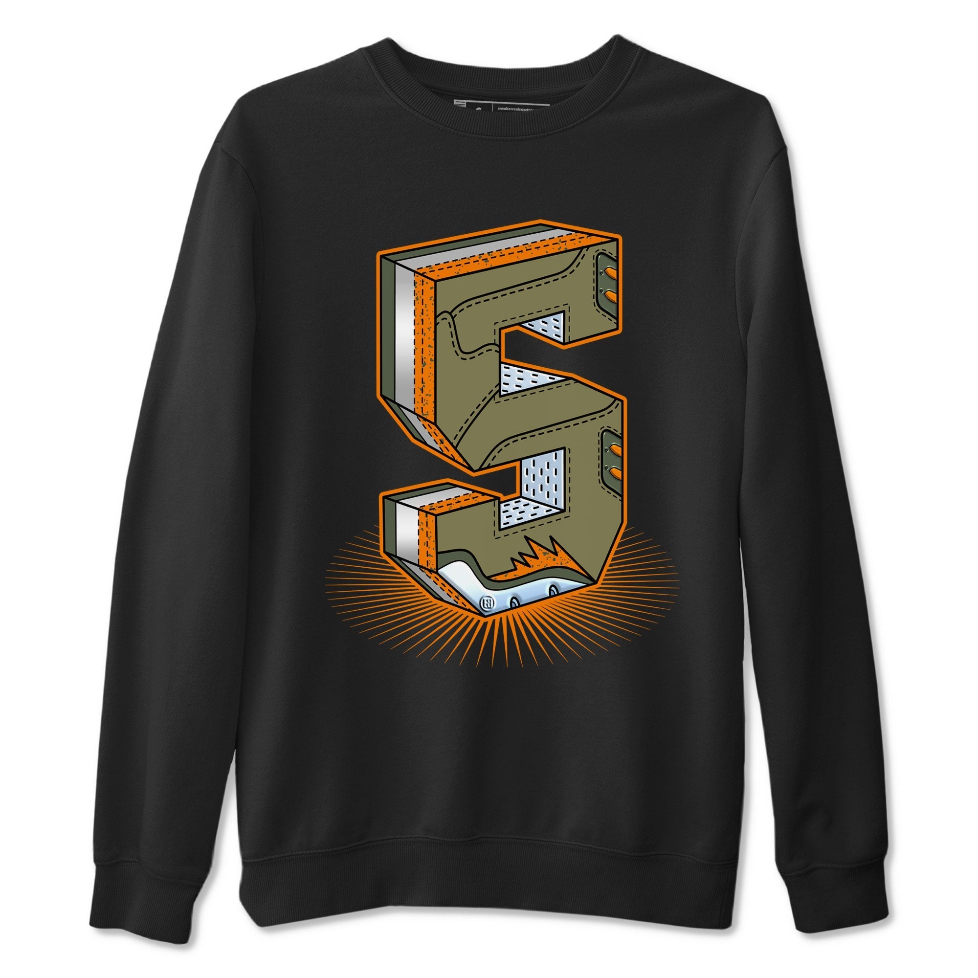 Number Statue snkmatch Tees - Air Jordan 5 Olive