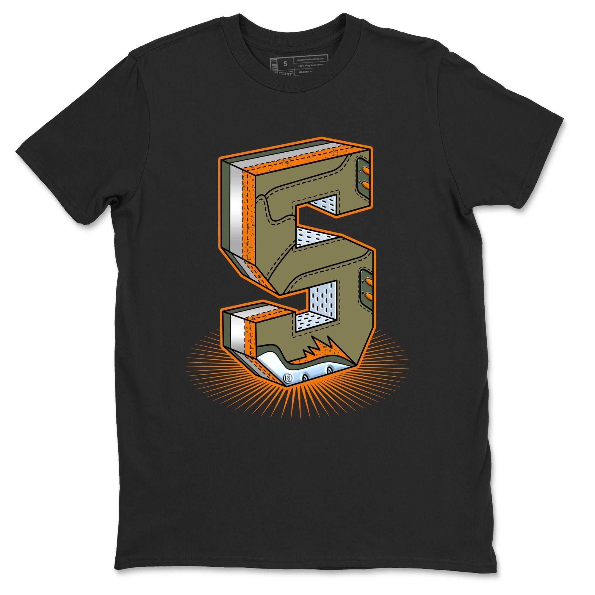 Number Statue snkmatch Tees - Air Jordan 5 Olive