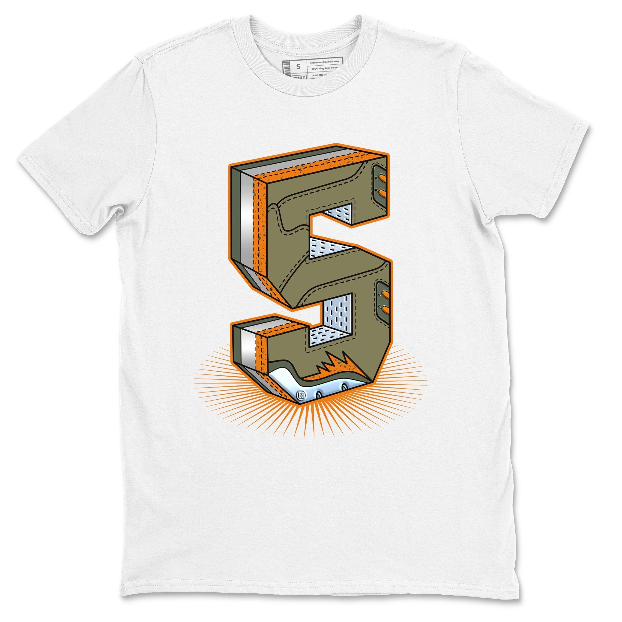 Number Statue snkmatch Tees - Air Jordan 5 Olive