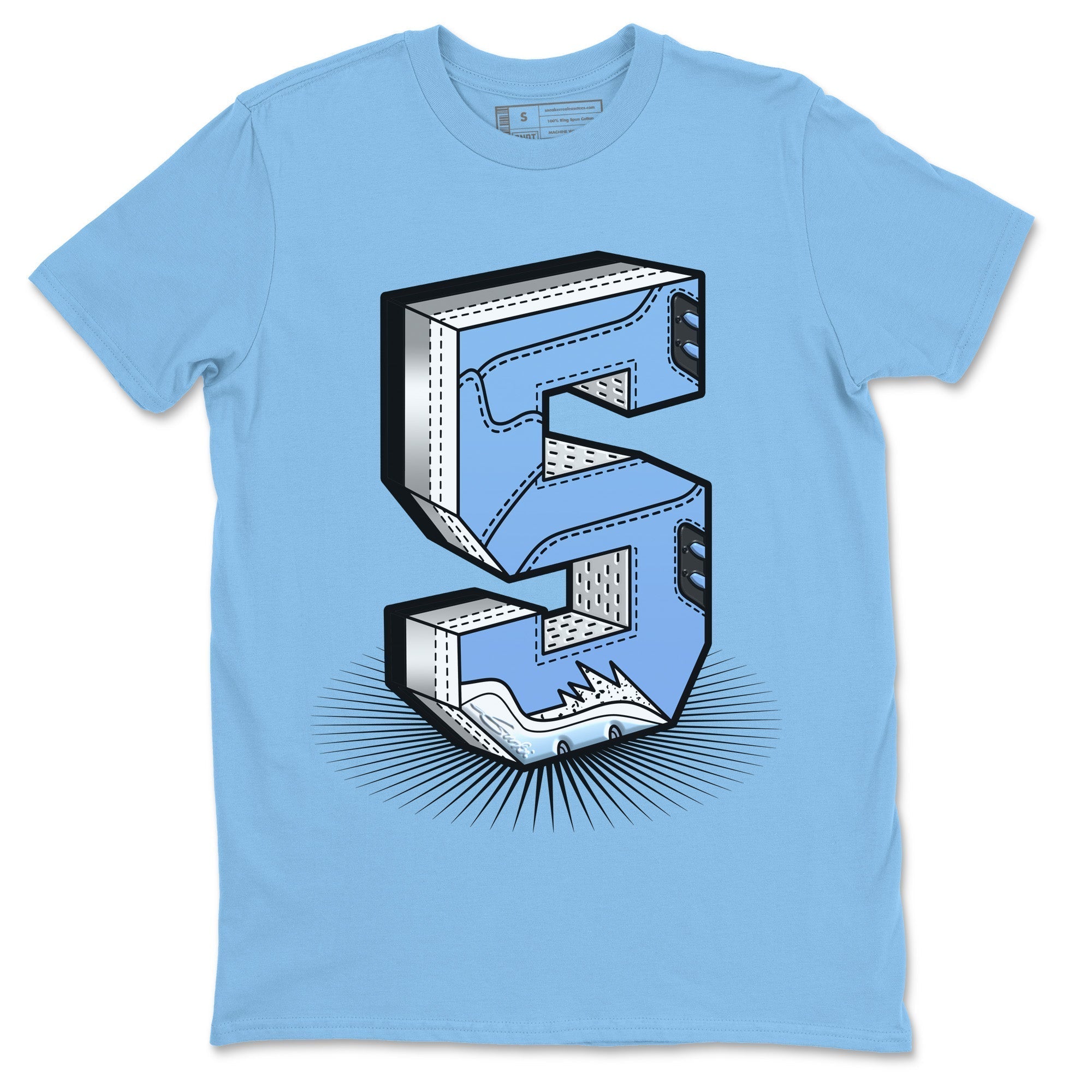 Number Statue Unisex Tops - Air Jordan 5 UNC