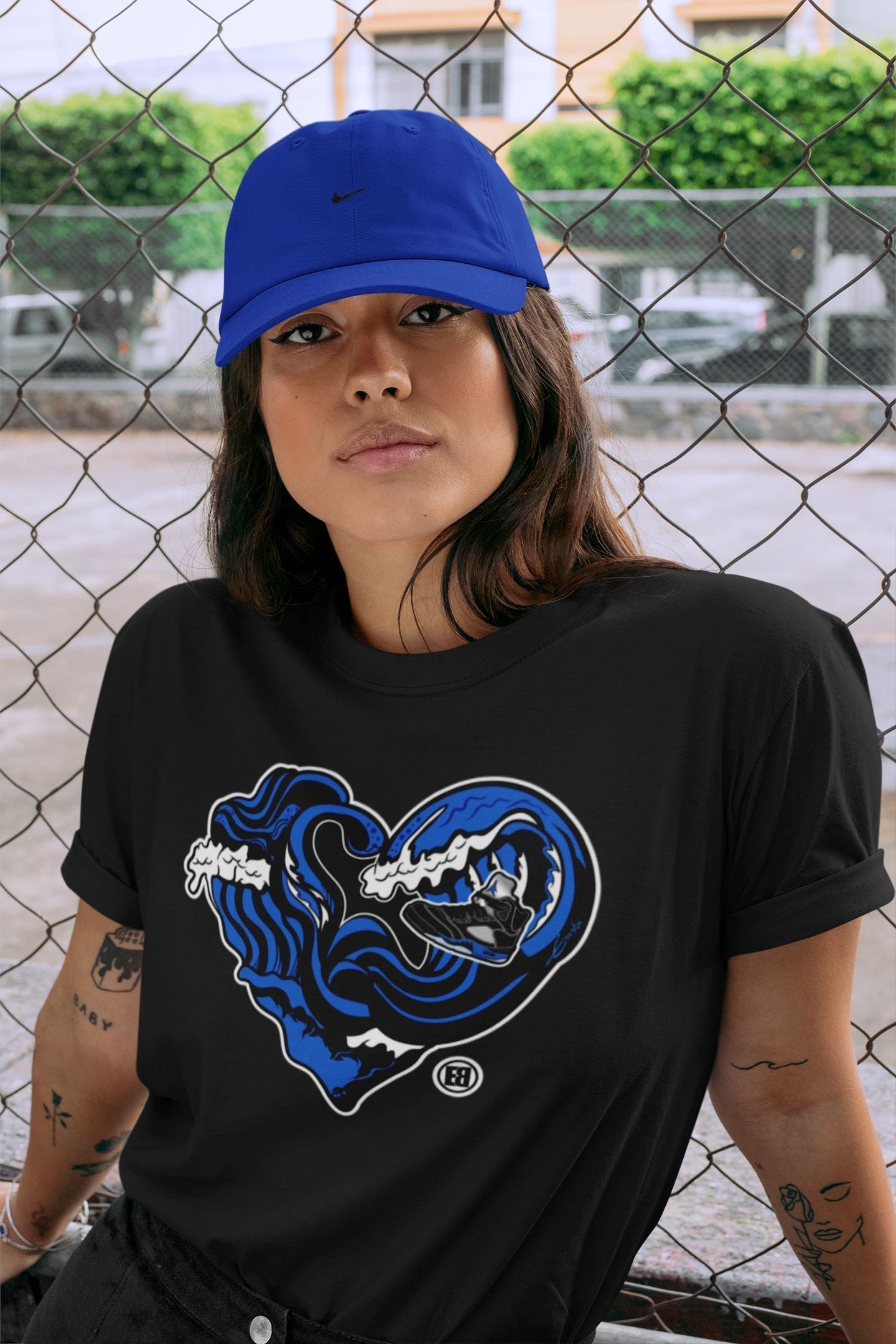 Ocean Love Unisex Tops - Air Jordan 5 Racer Blue