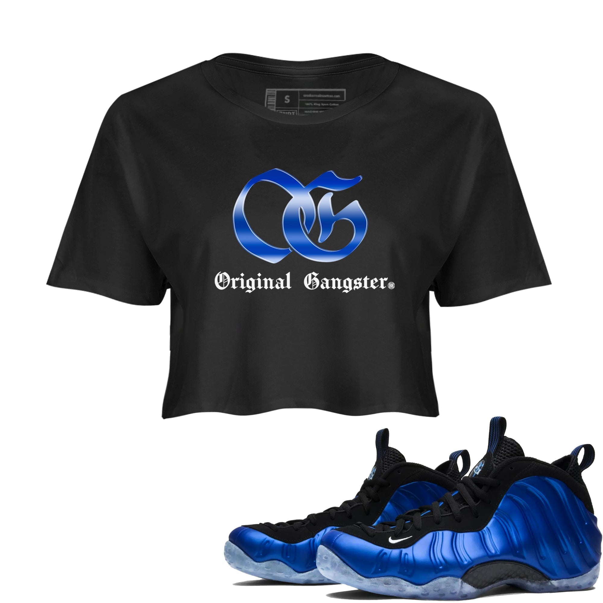 OG Gangster snkmatch Women's Top - Air Foamposite One Royal