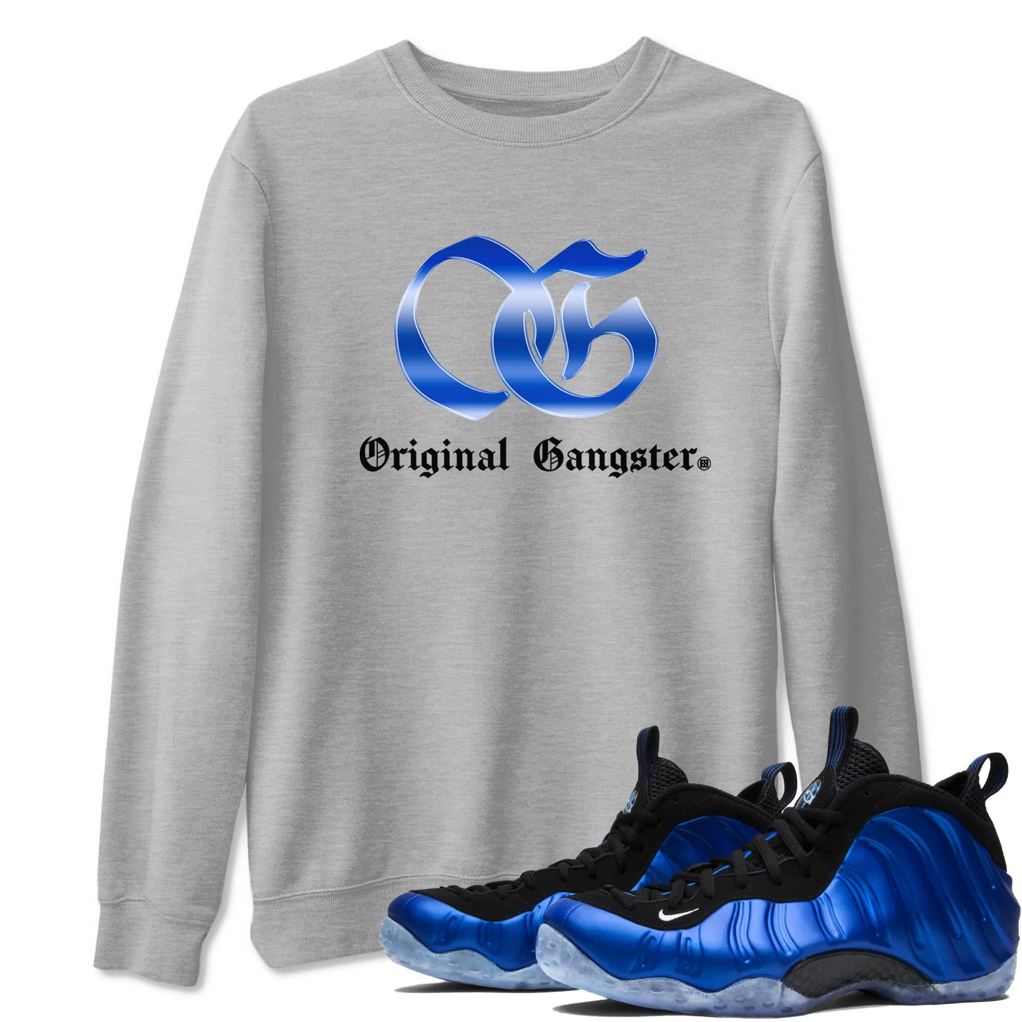 OG Gangster snkmatch Tees - Air Foamposite One Royal