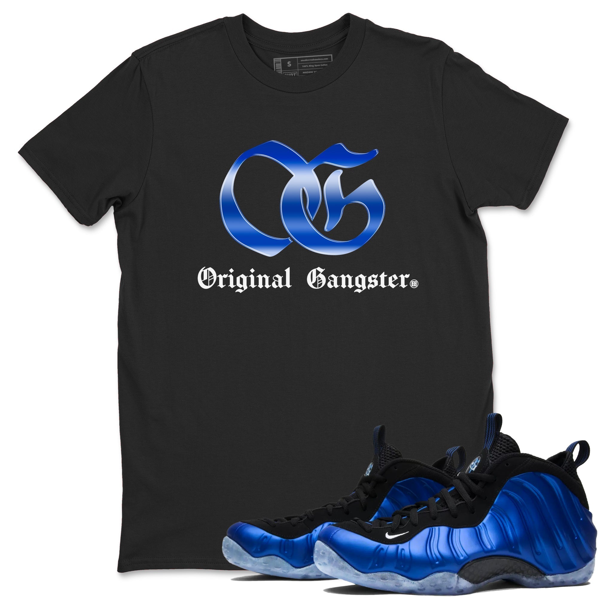 OG Gangster snkmatch Tees - Air Foamposite One Royal