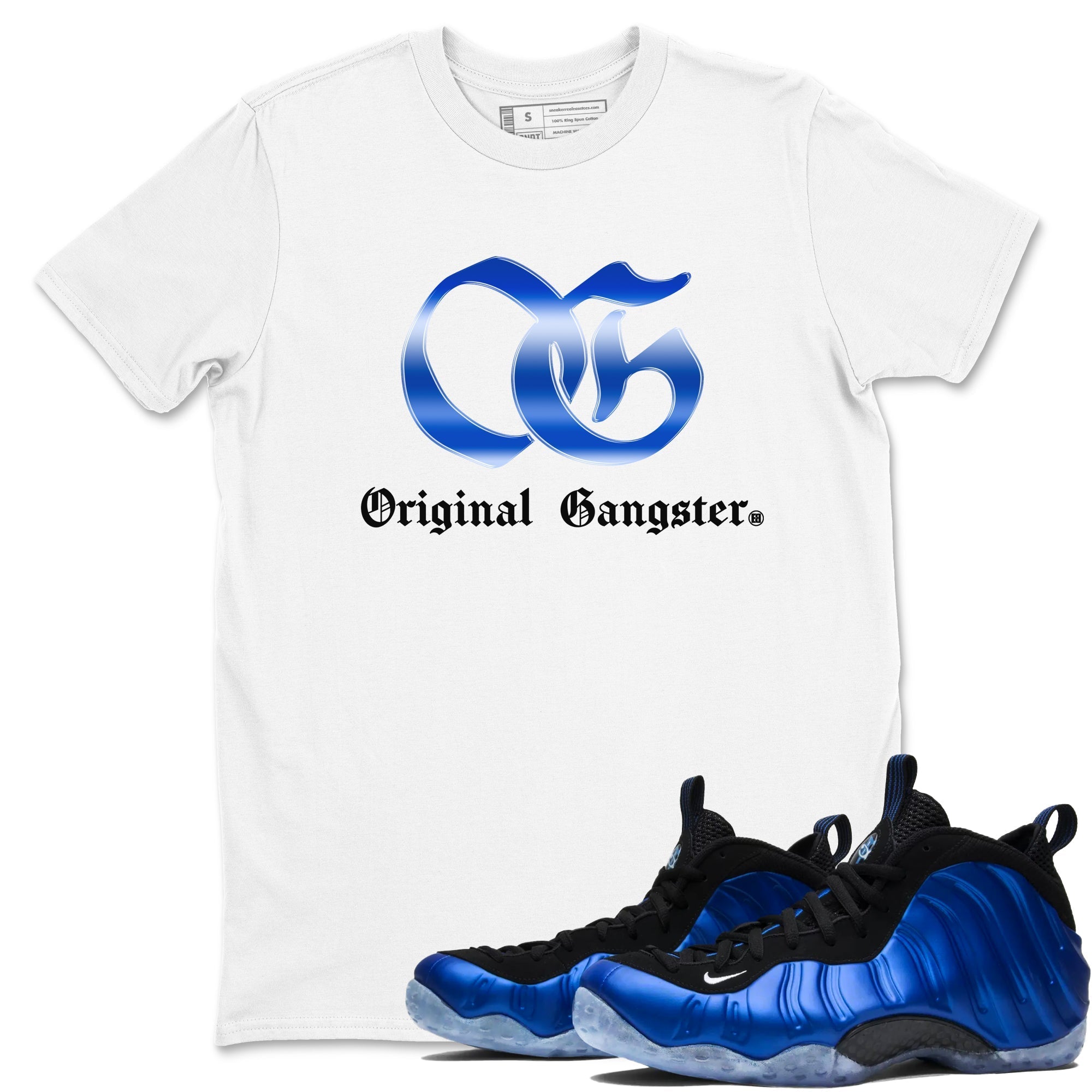 OG Gangster snkmatch Tees - Air Foamposite One Royal