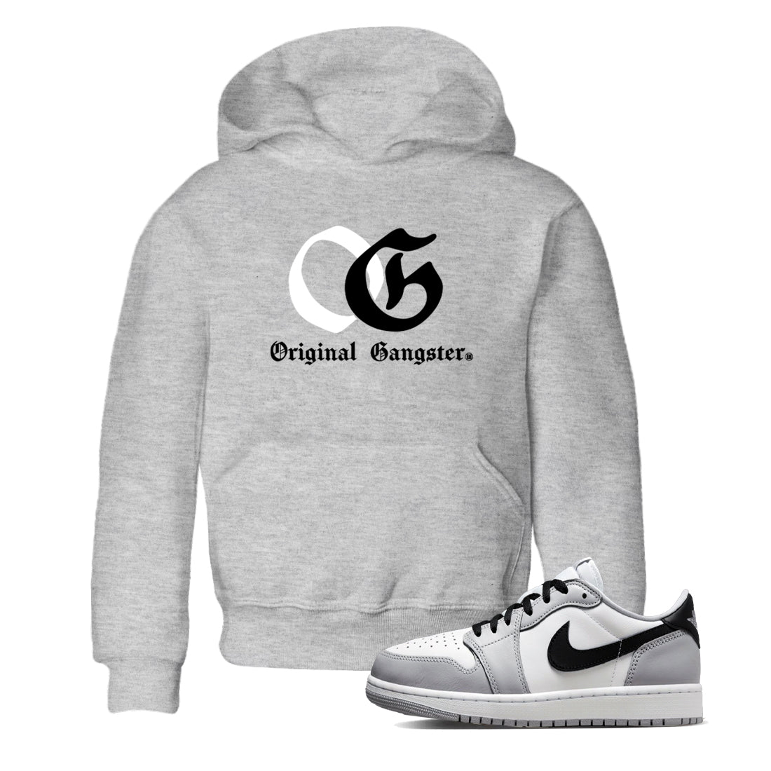 OG Original Gangster snkmatch Tees Kids - Air Jordan 1 Wolf Grey