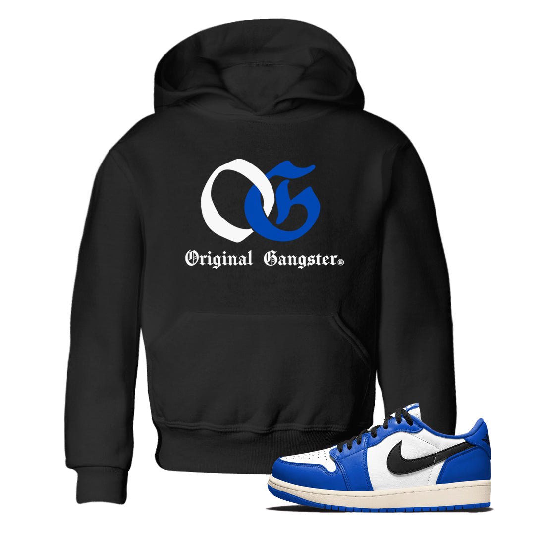 OG Original Gangster snkmatch Tees Kids - Air Jordan 1 Game Royal