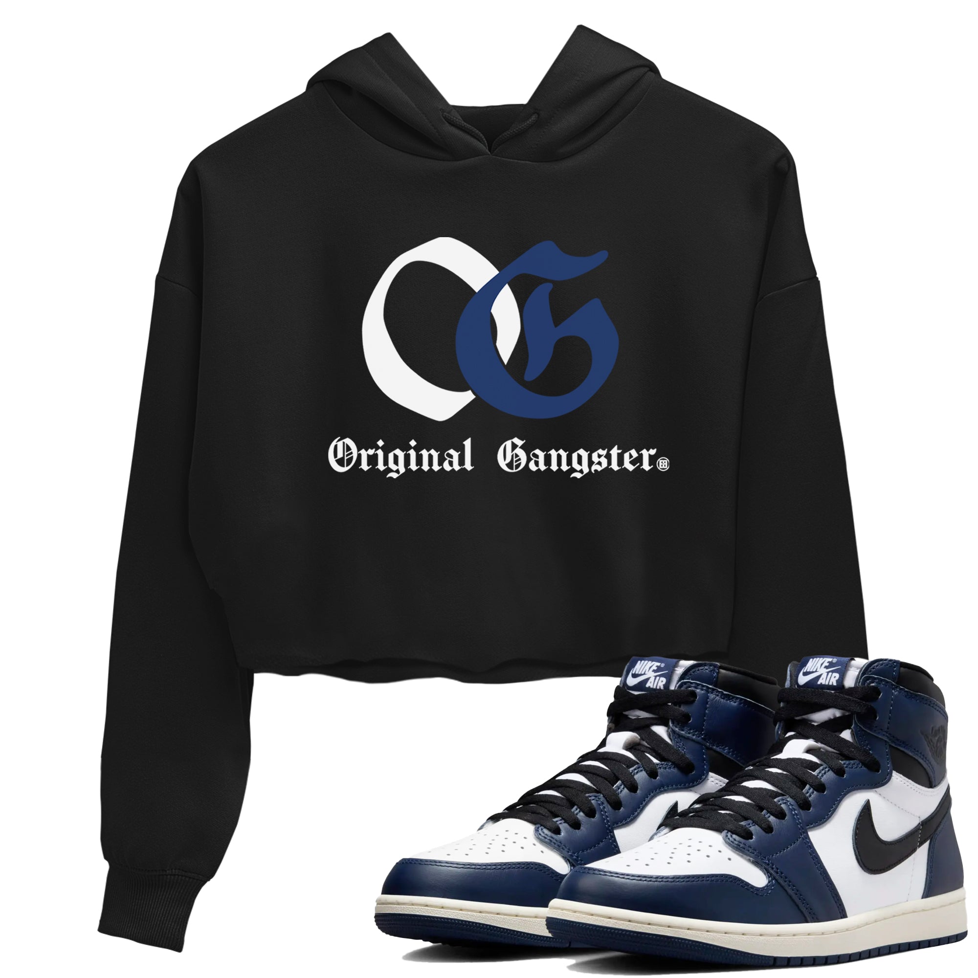 OG Original Gangster snkmatch Women's Top - Air Jordan 1 Midnight Navy