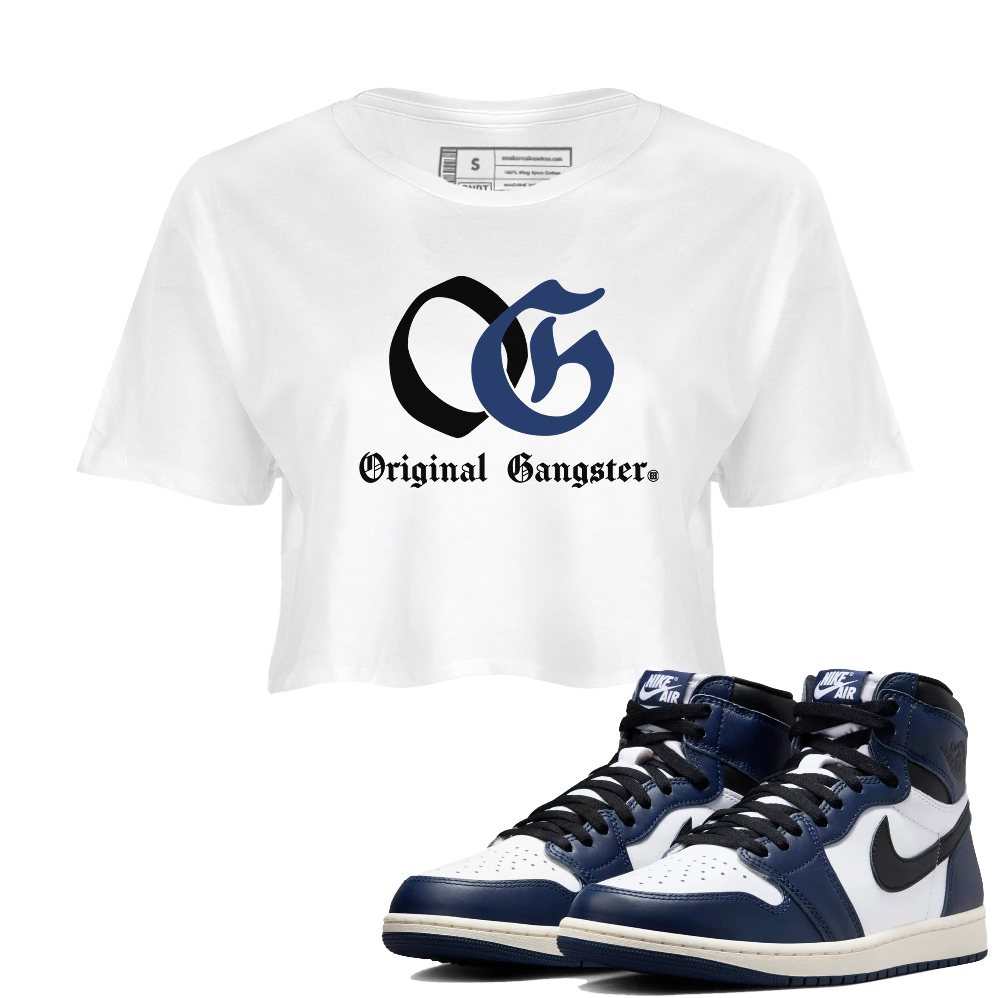 OG Original Gangster snkmatch Women's Top - Air Jordan 1 Midnight Navy