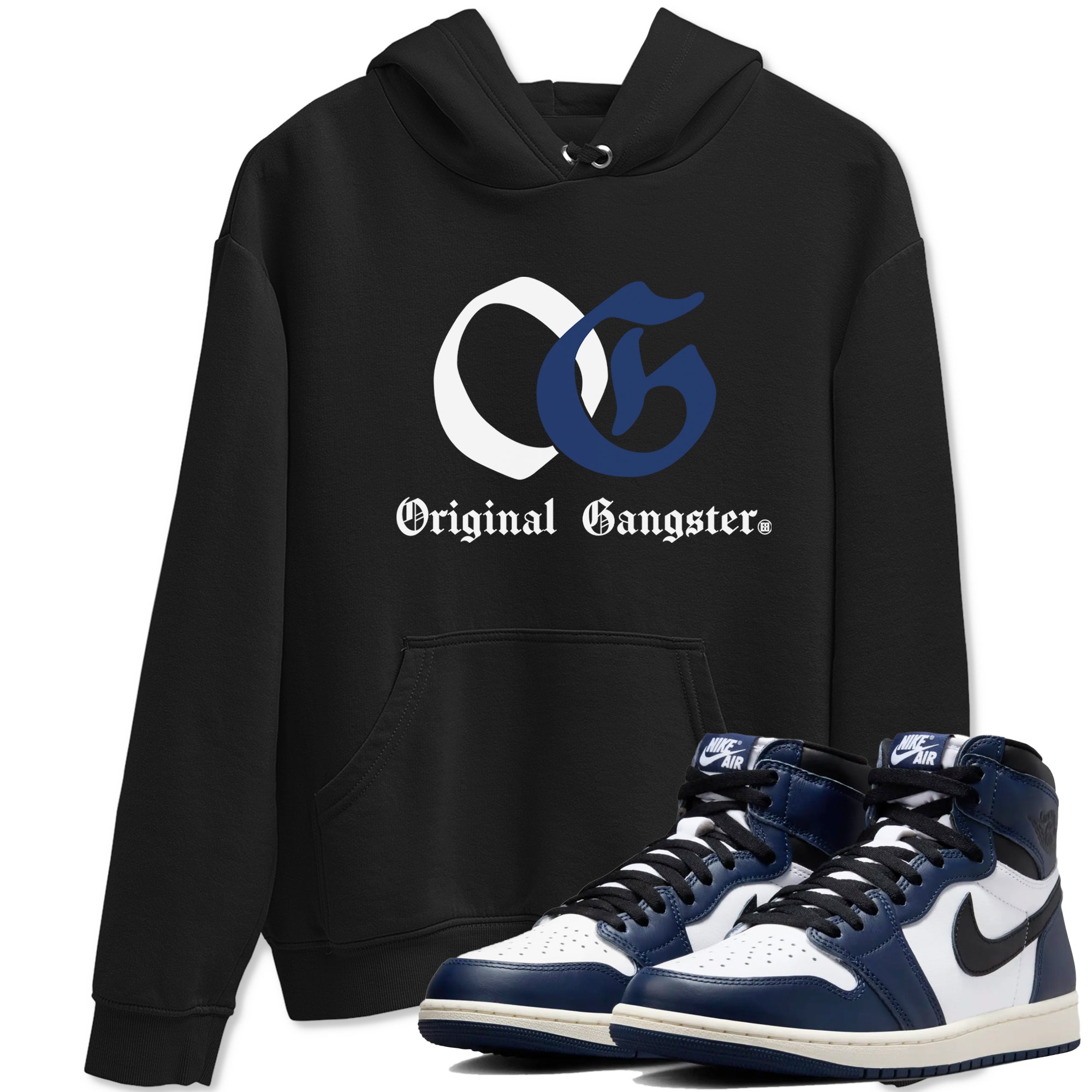 OG Original Gangster snkmatch Tees - Air Jordan 1 Midnight Navy