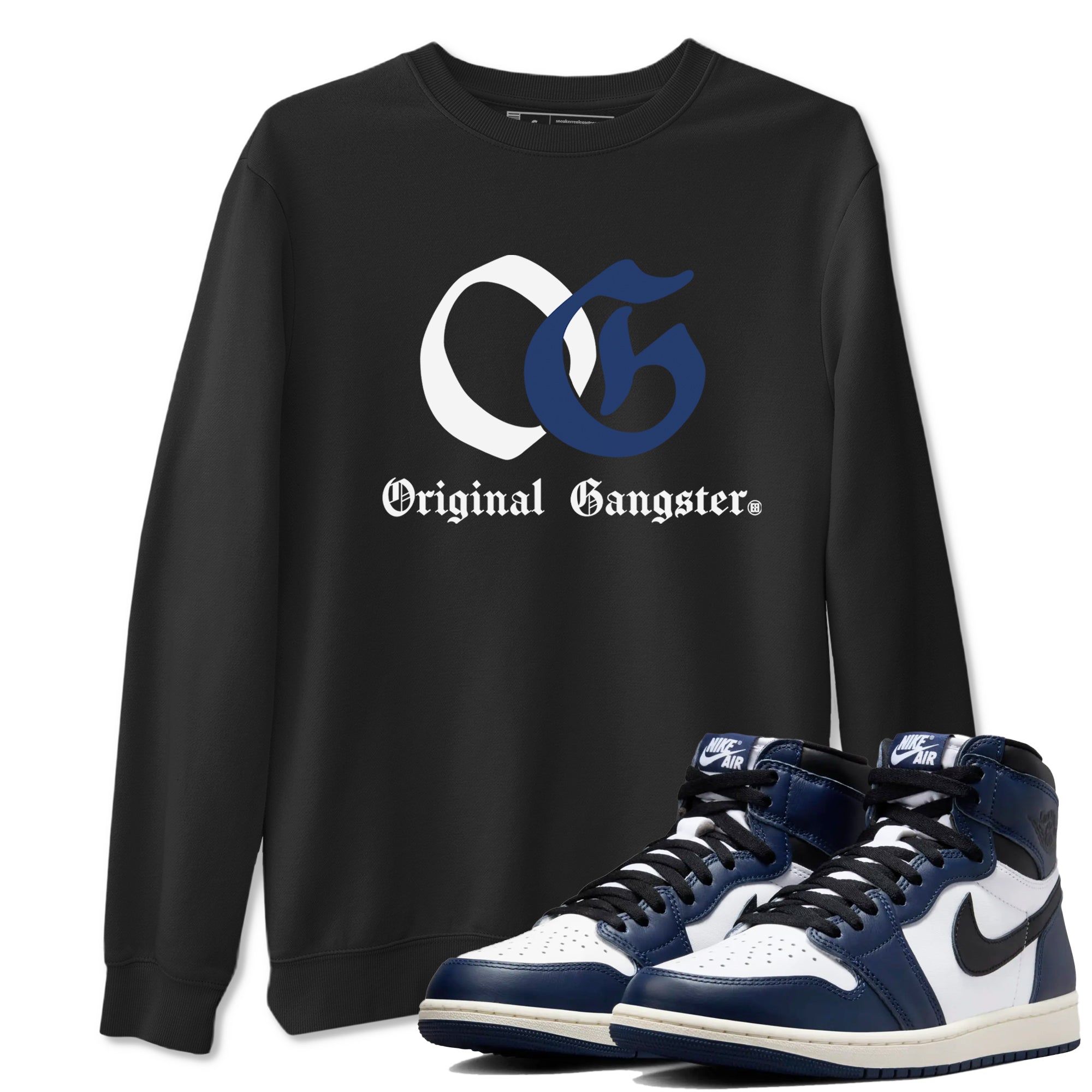 OG Original Gangster snkmatch Tees - Air Jordan 1 Midnight Navy