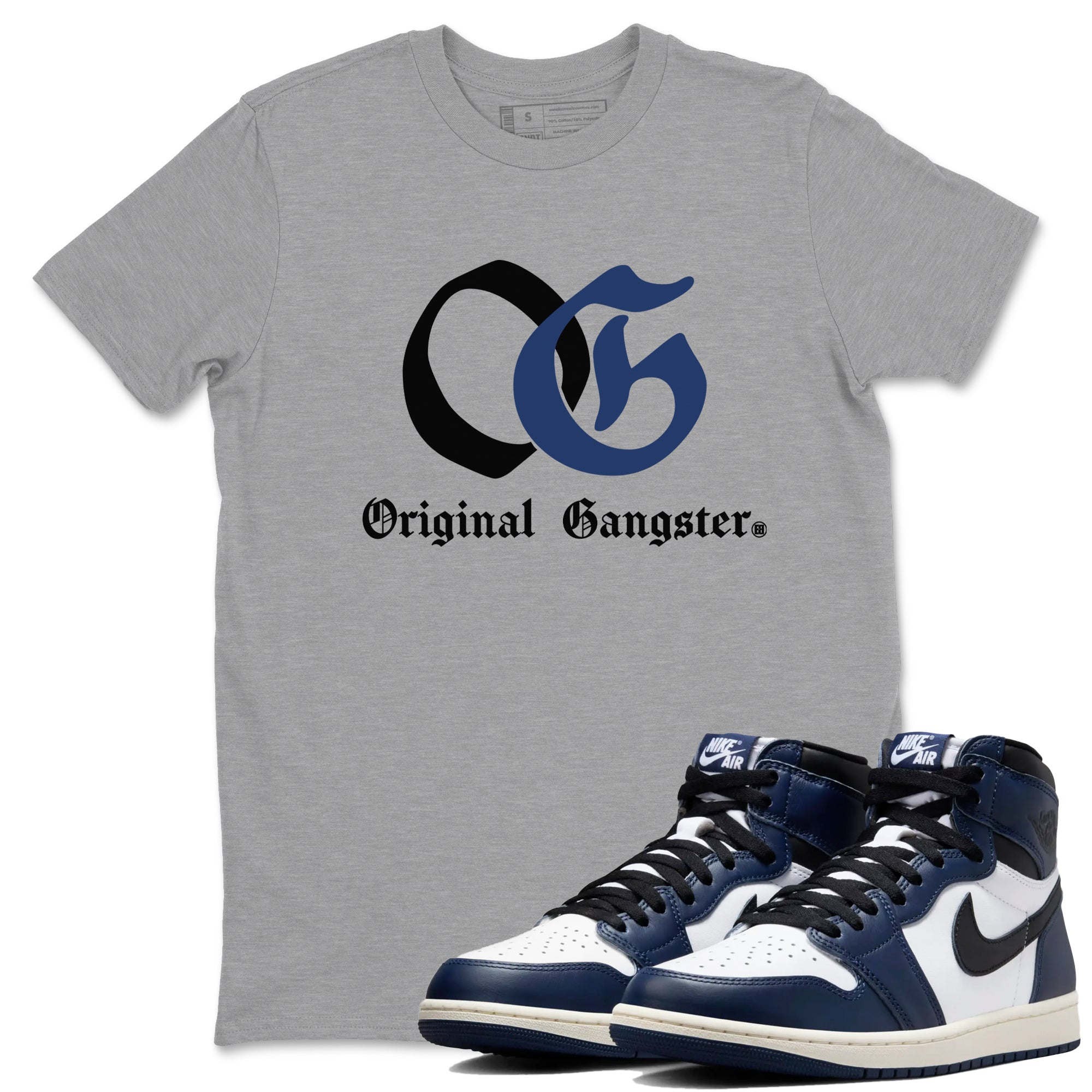 OG Original Gangster snkmatch Tees - Air Jordan 1 Midnight Navy