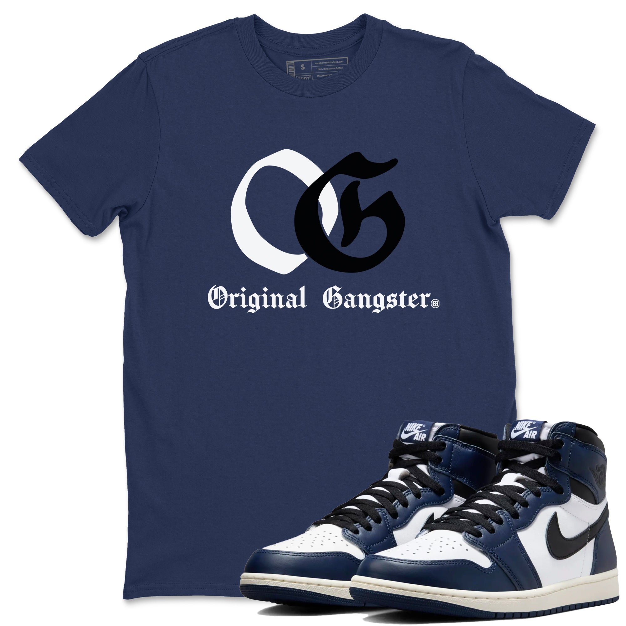 OG Original Gangster snkmatch Tees - Air Jordan 1 Midnight Navy
