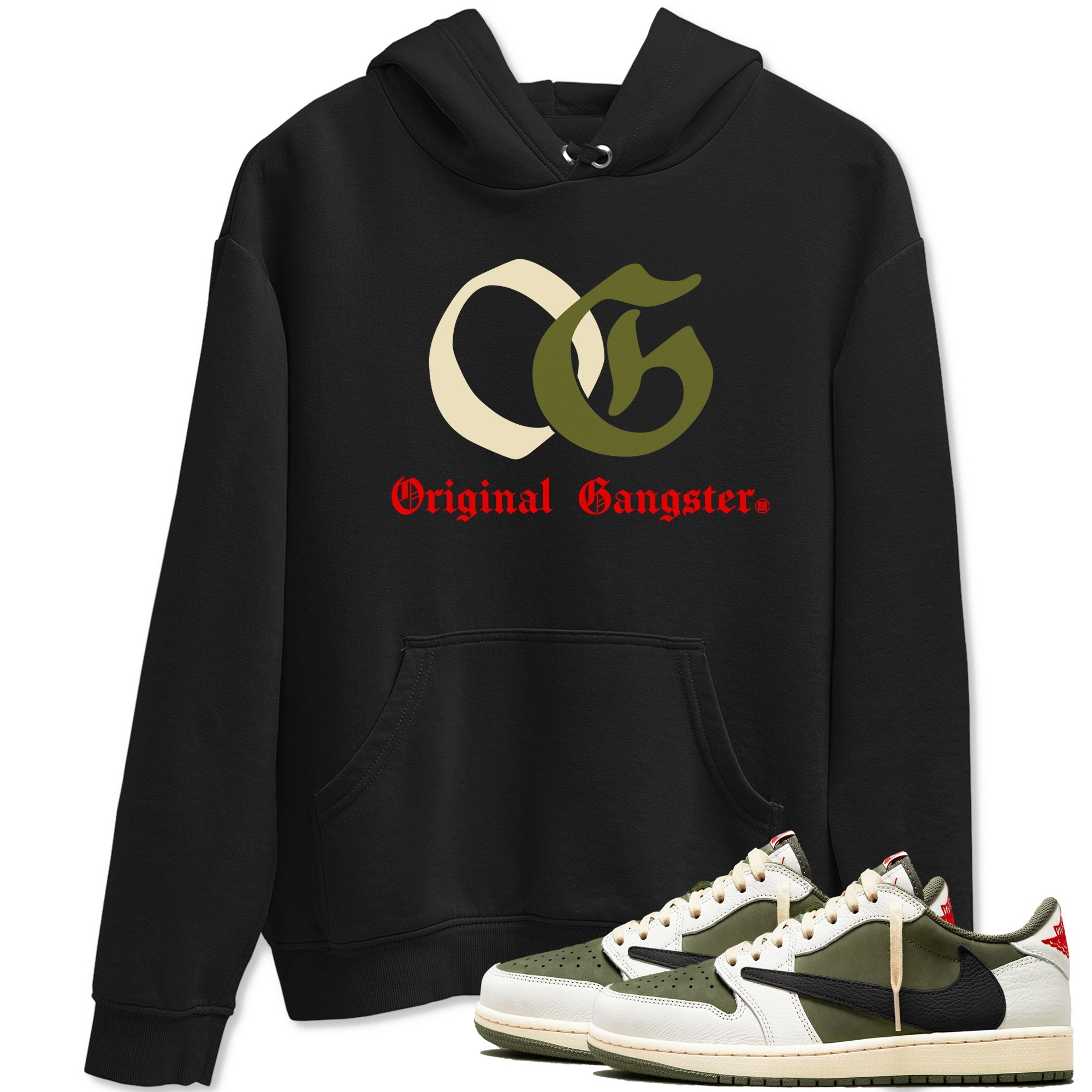 OG Original Gangster snkmatch Tees - Air Jordan 1 Travis Scott Medium Olive