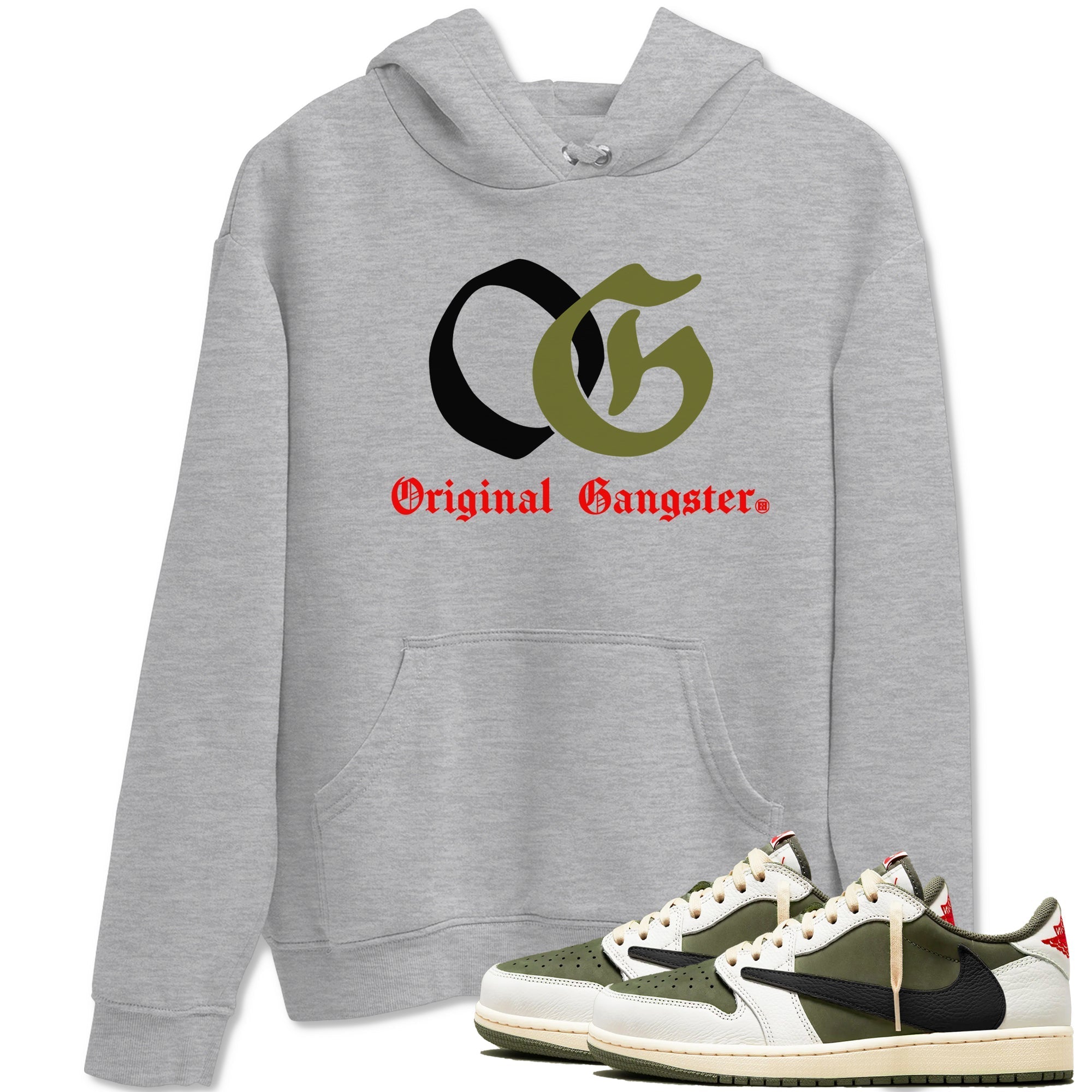 OG Original Gangster snkmatch Tees - Air Jordan 1 Travis Scott Medium Olive