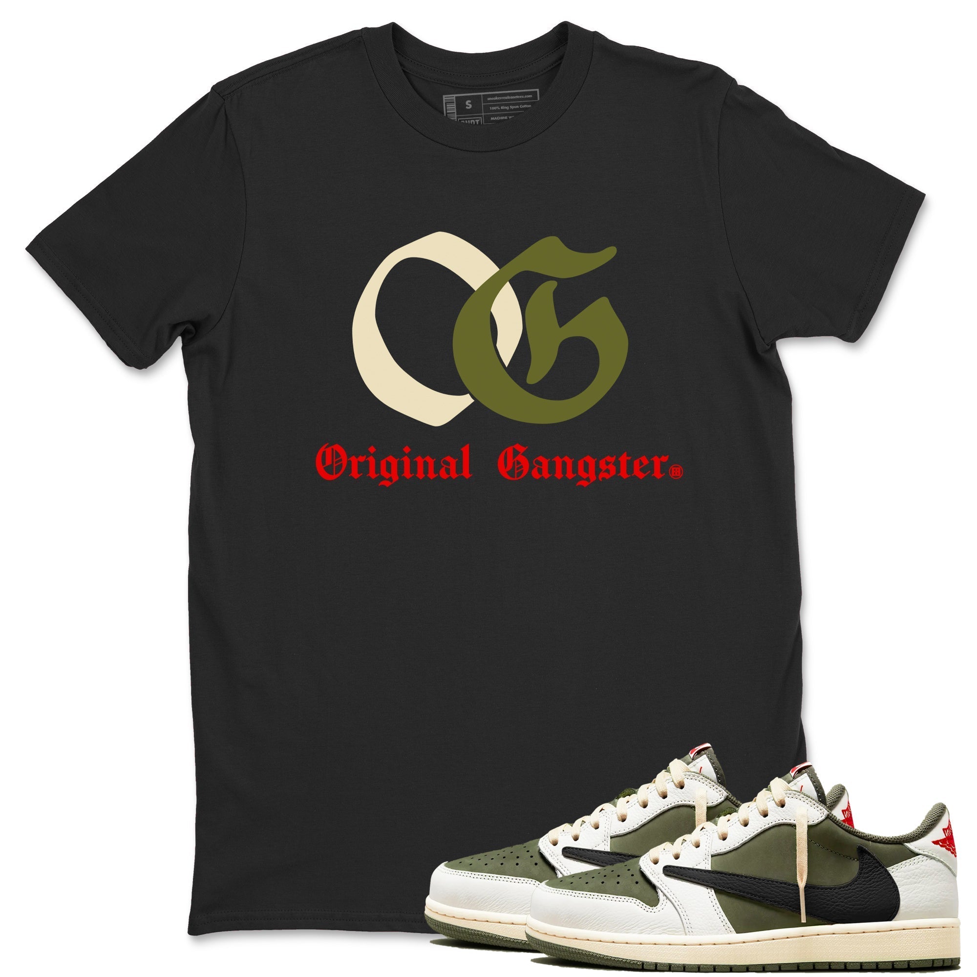 OG Original Gangster snkmatch Tees - Air Jordan 1 Travis Scott Medium Olive
