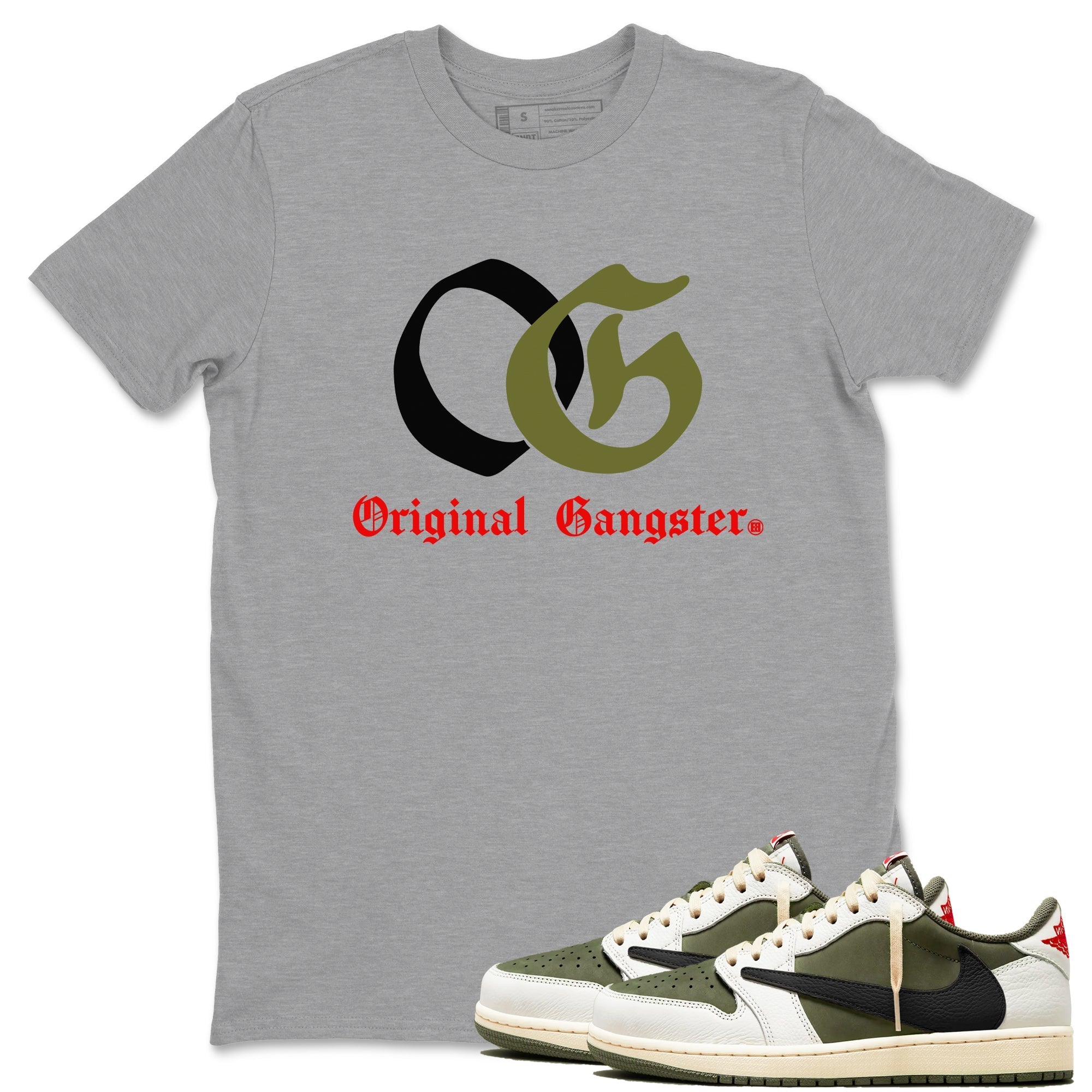 OG Original Gangster snkmatch Tees - Air Jordan 1 Travis Scott Medium Olive