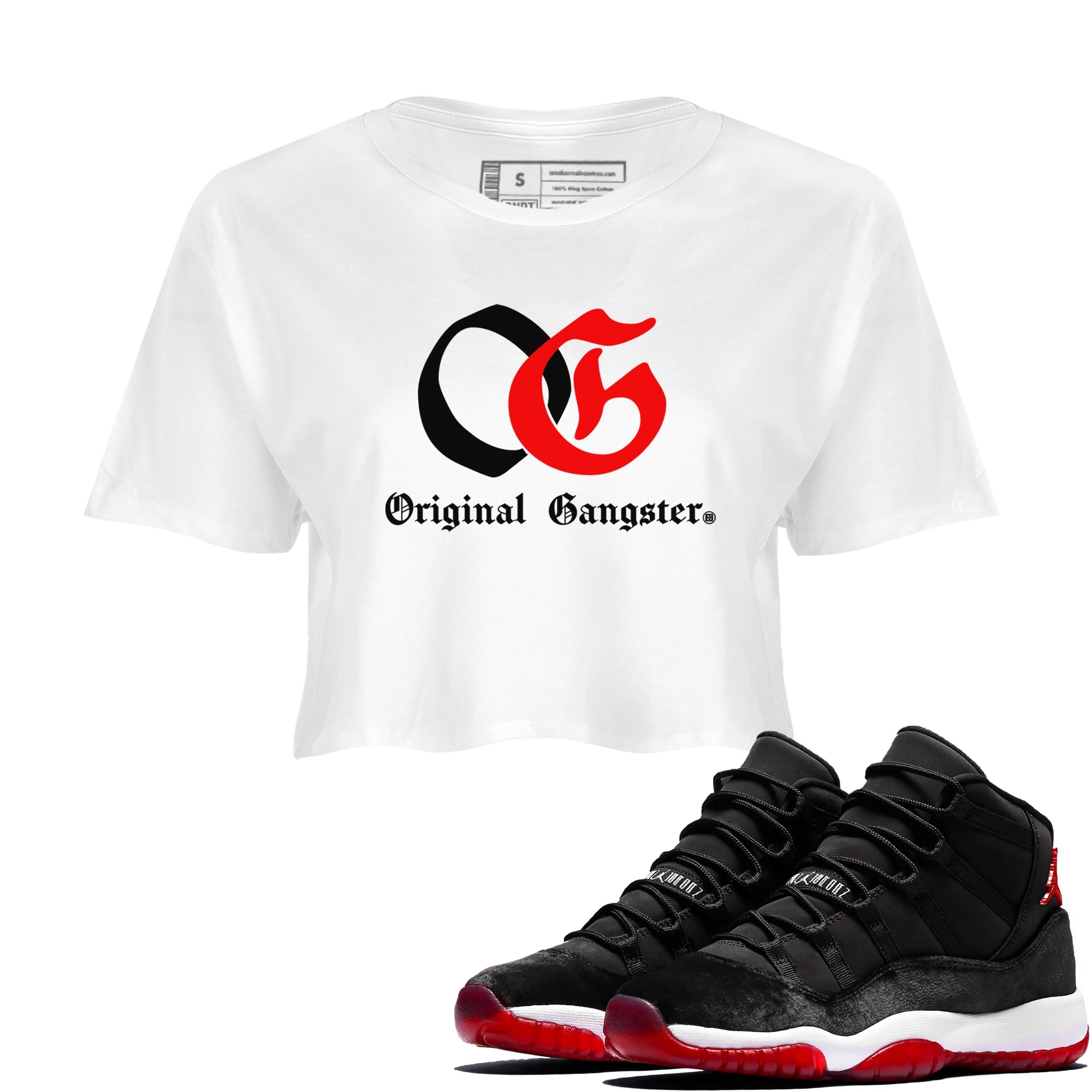 OG Original Gangster snkmatch Women's Top - Air Jordan 11 Bred Velvet