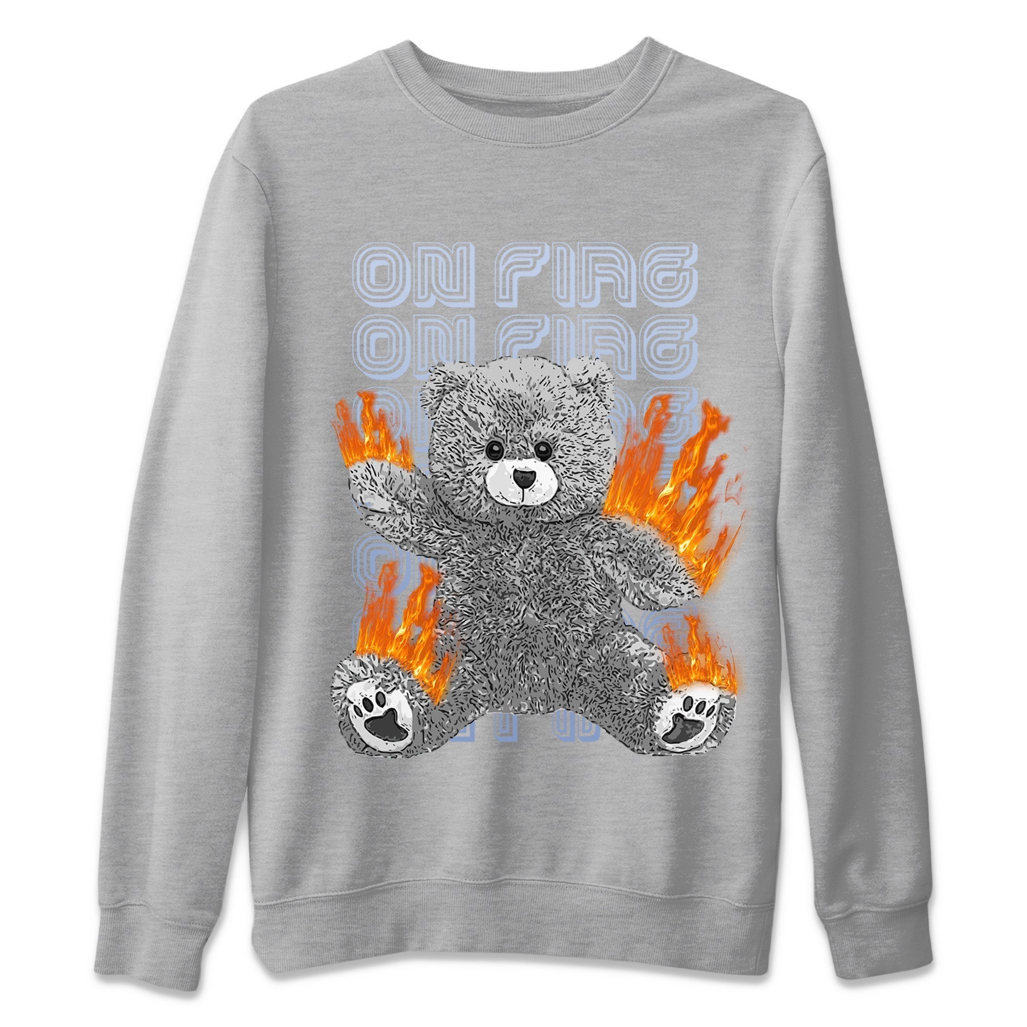 On Fire Bear Unisex Tops - Air Jordan 6 Cool Grey
