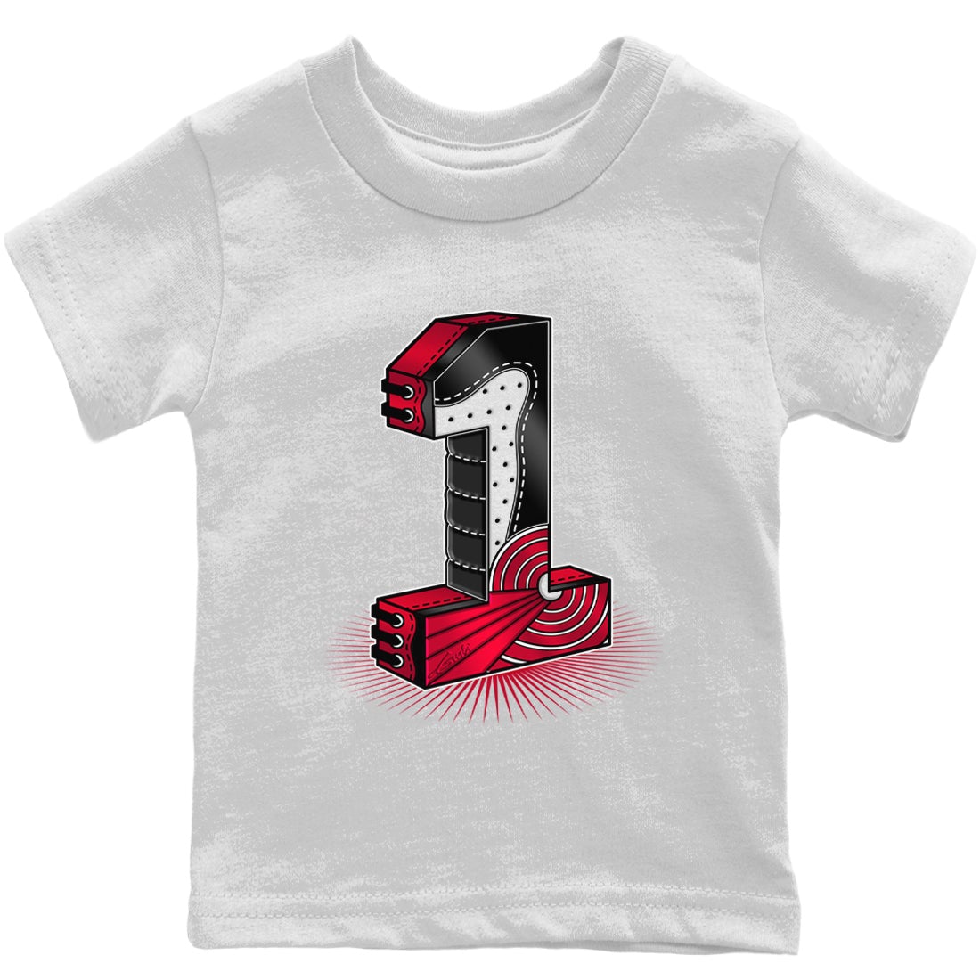 One Statue Kids Tops - Air Jordan 1 Bred Patent