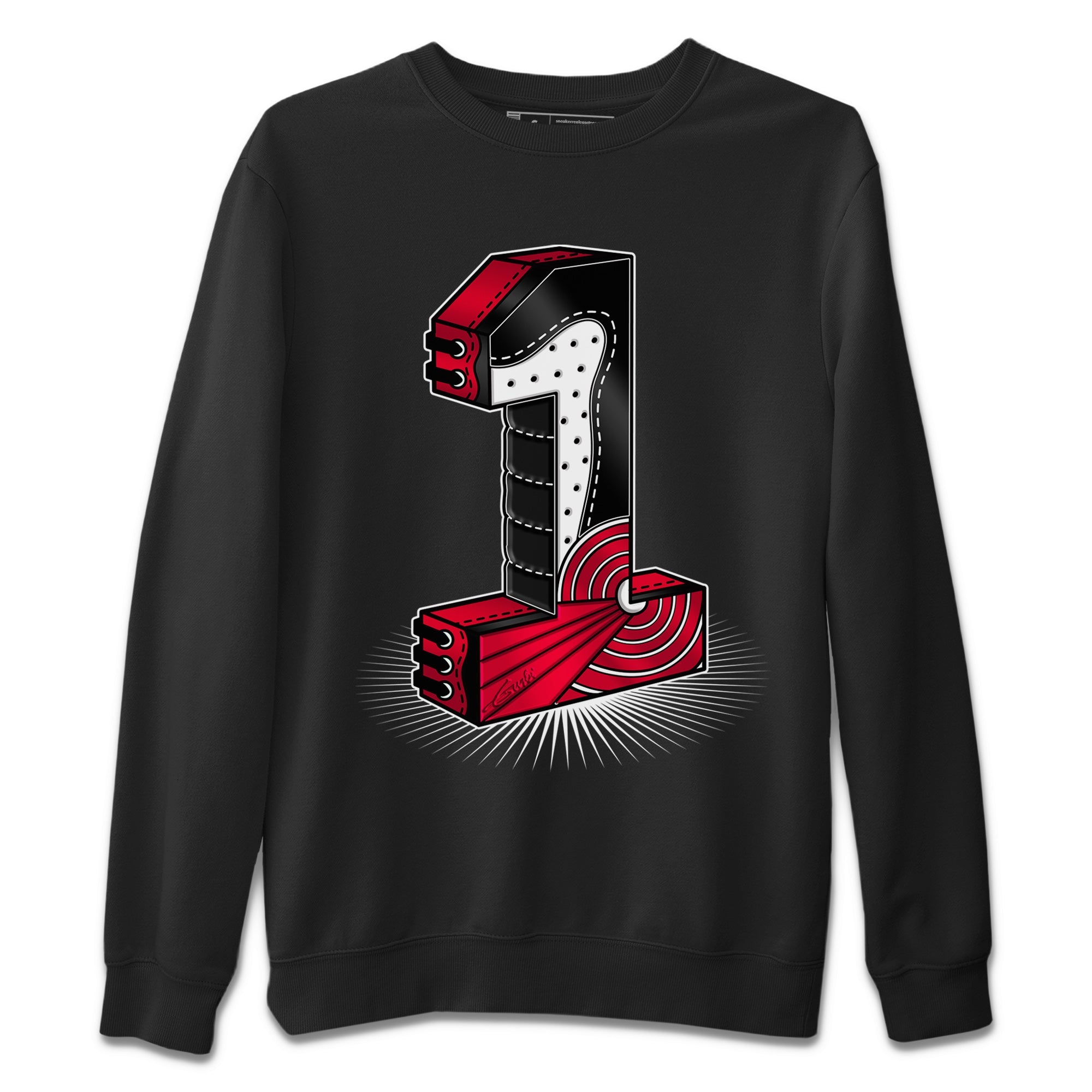 One Statue Unisex Tops - Air Jordan 1 Bred Patent