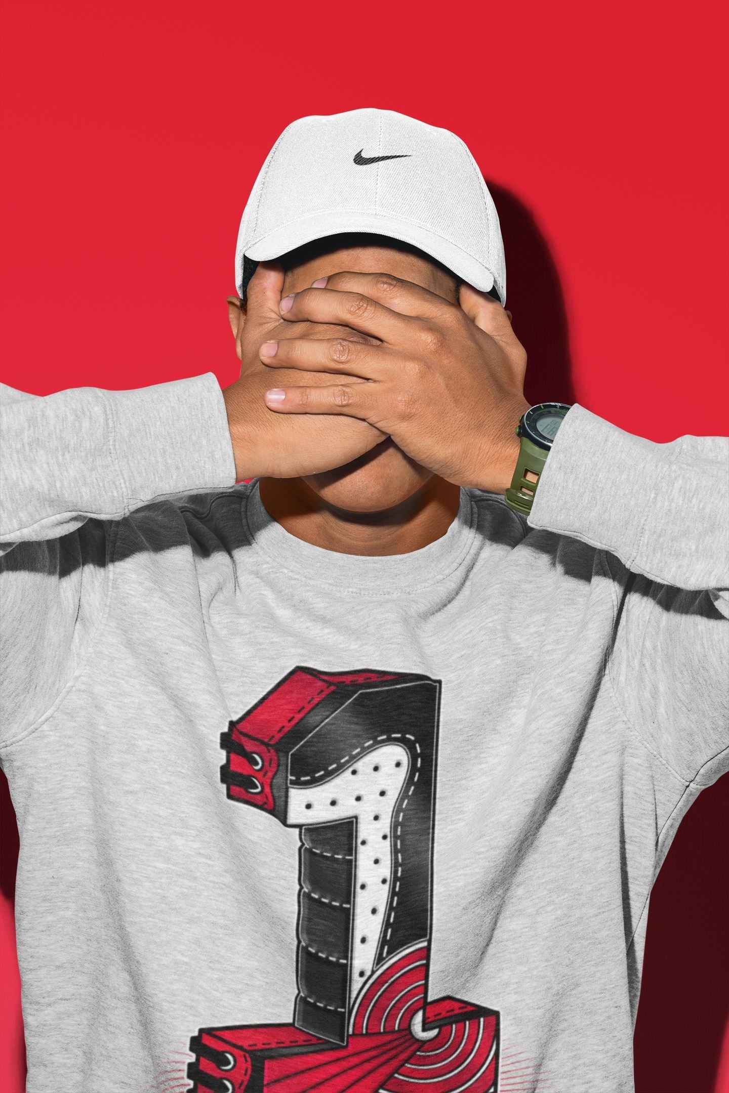 One Statue Unisex Tops - Air Jordan 1 Bred Patent