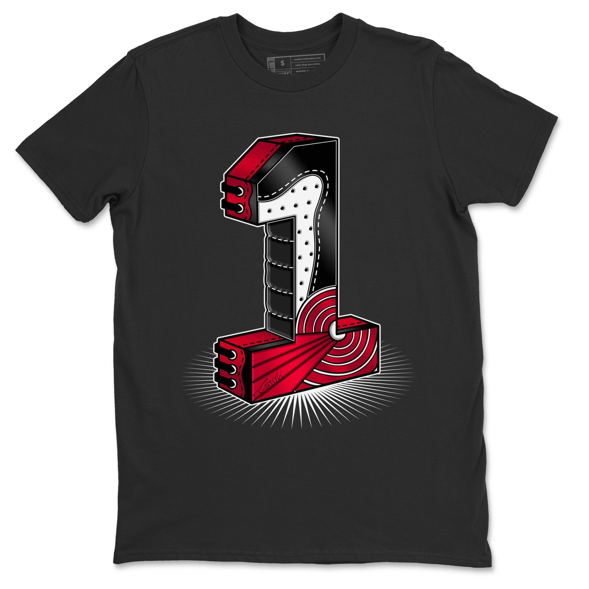 One Statue Unisex Tops - Air Jordan 1 Bred Patent