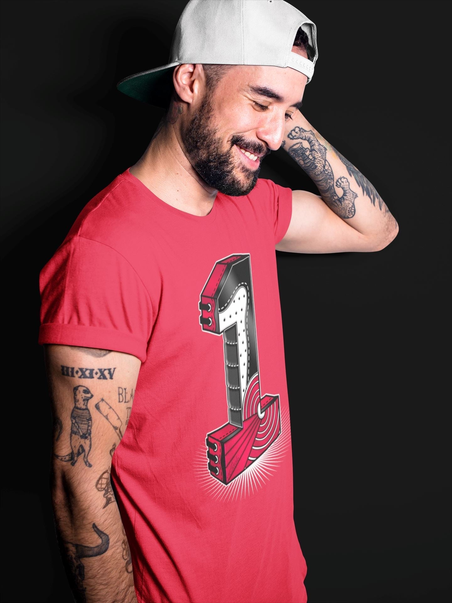 One Statue Unisex Tops - Air Jordan 1 Bred Patent