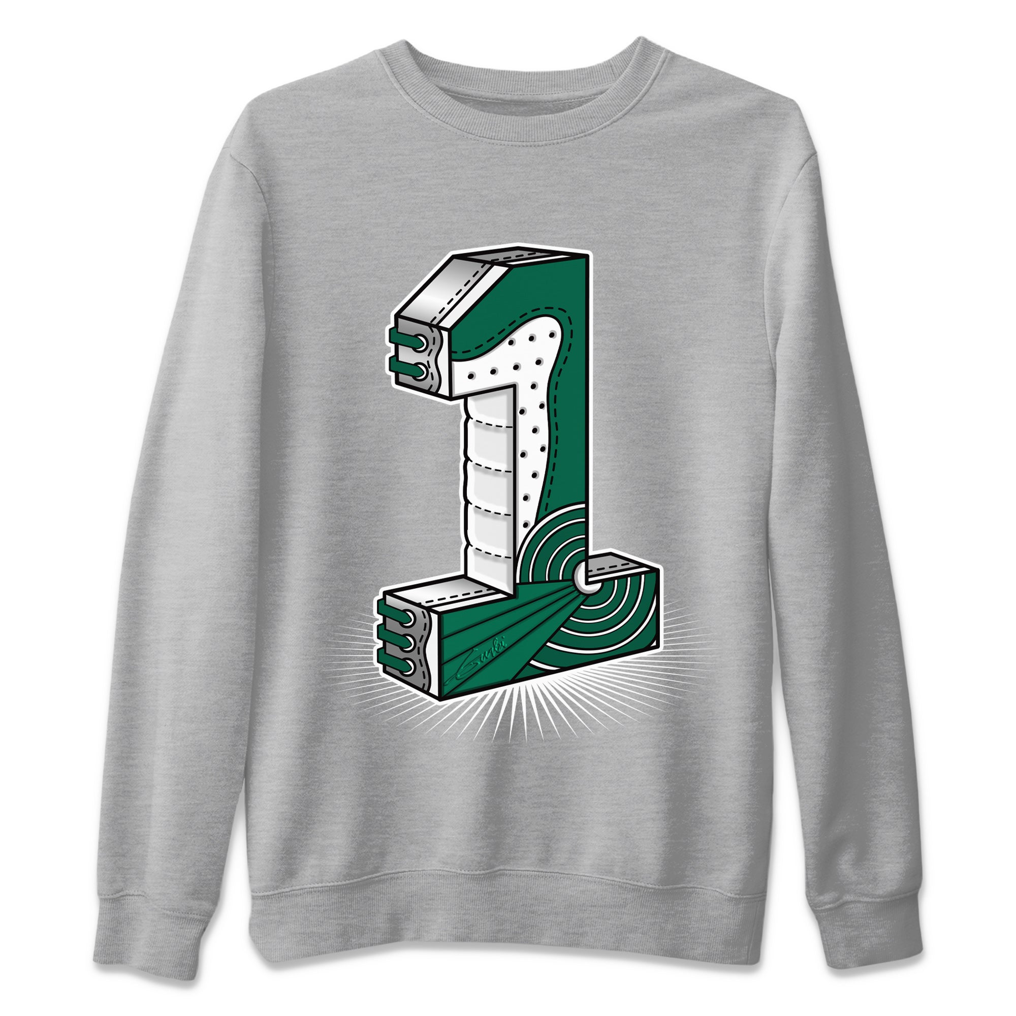 One Statue Unisex Tops - Air Jordan 1 Gorge Green