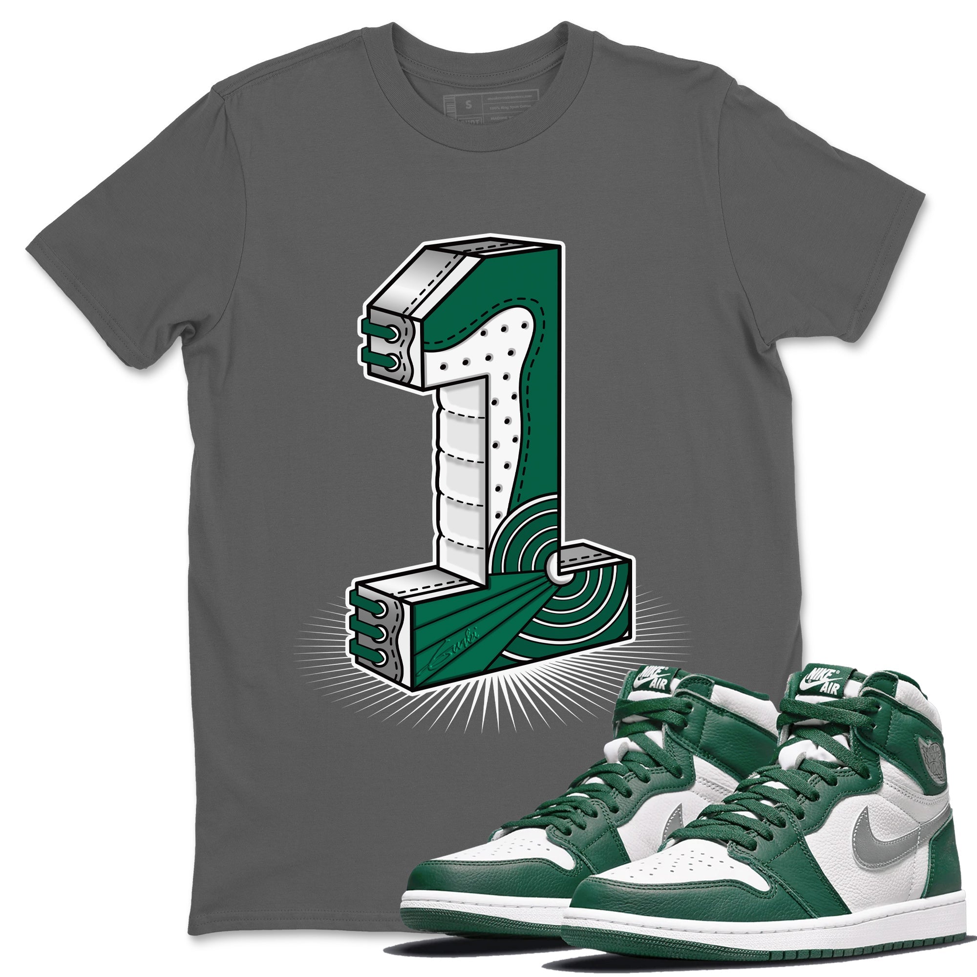 One Statue Unisex Tops - Air Jordan 1 Gorge Green