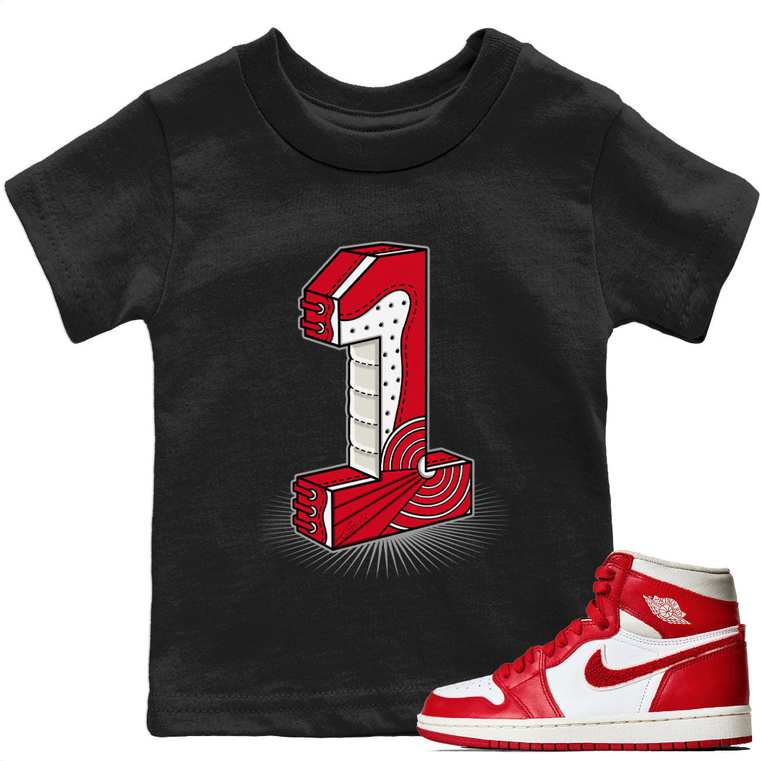 One Statue Kids Tops - Air Jordan 1 Newstalgia