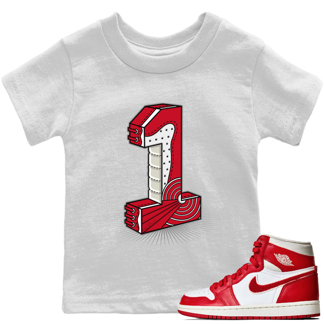 One Statue Kids Tops - Air Jordan 1 Newstalgia