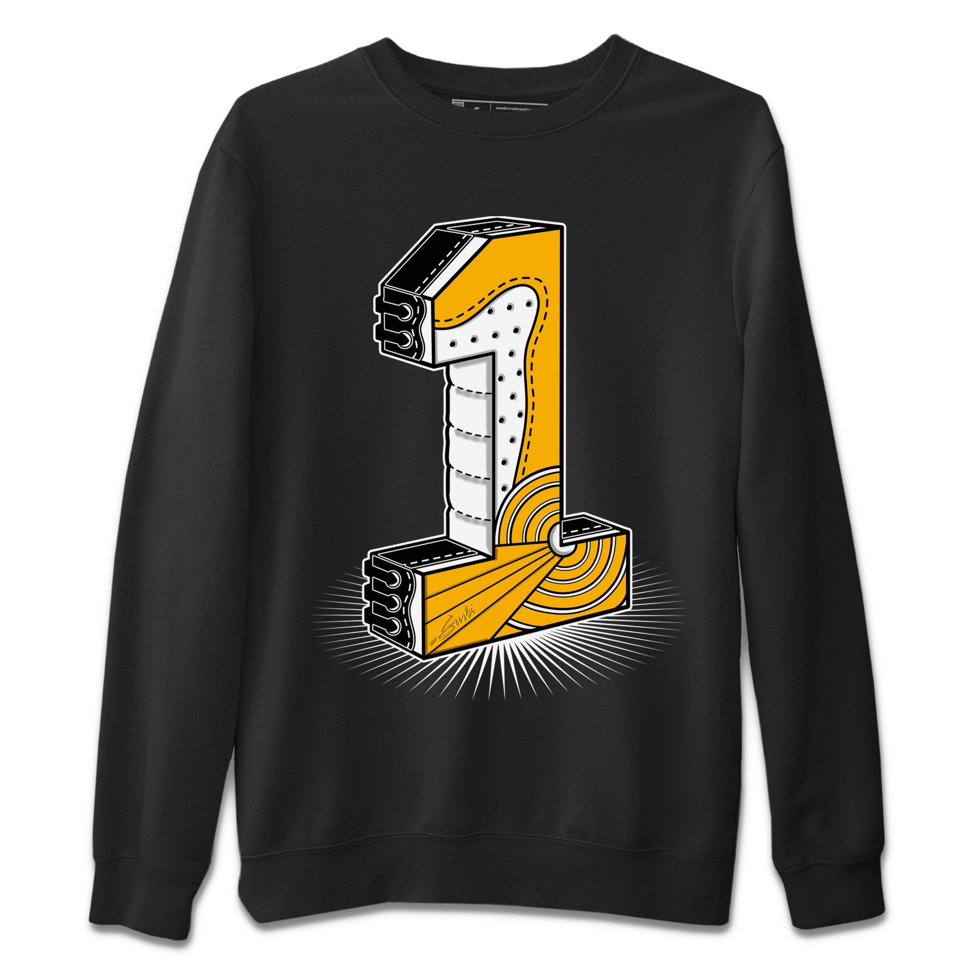 One Statue Unisex Tops - Air Jordan 1 Yellow Toe