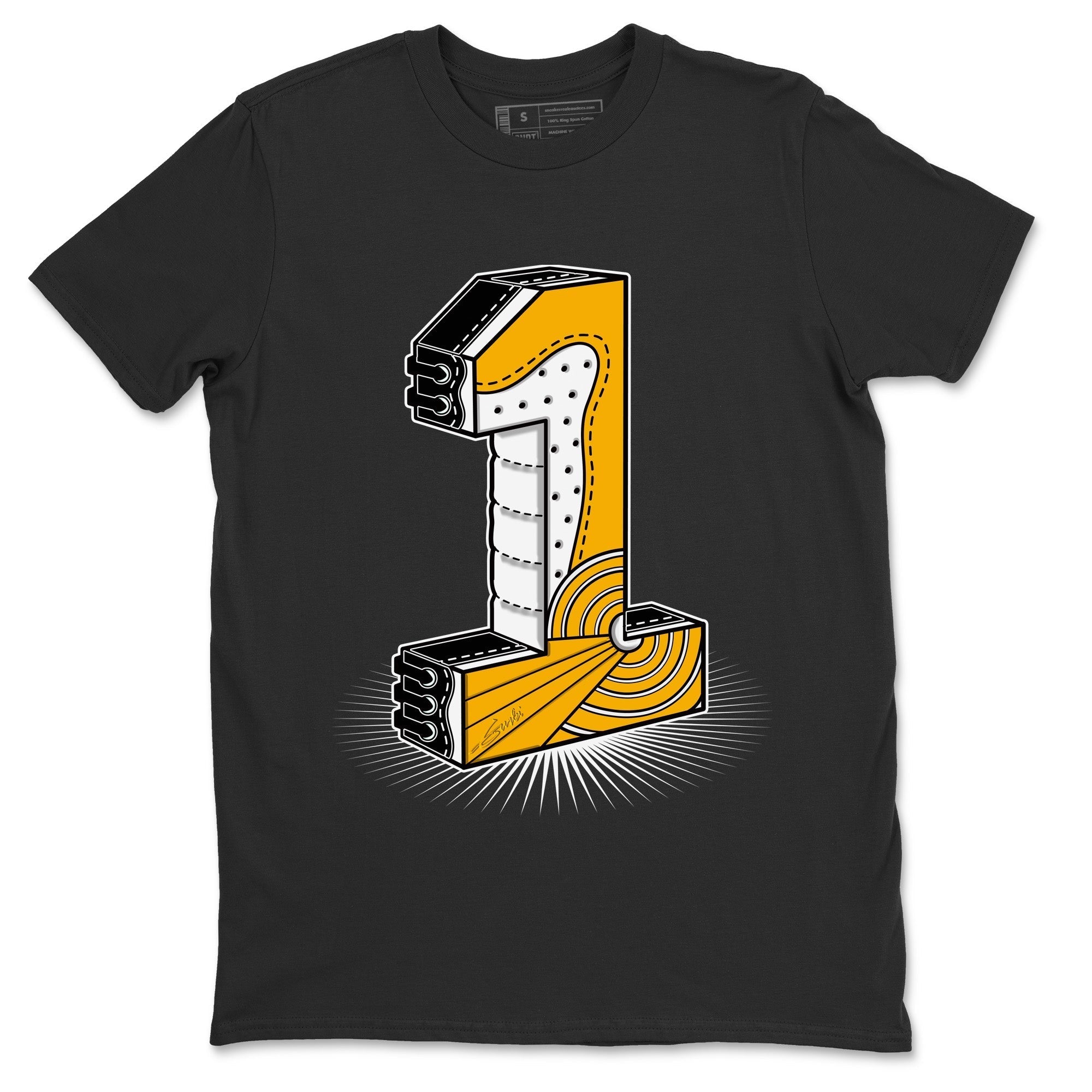 One Statue Unisex Tops - Air Jordan 1 Yellow Toe