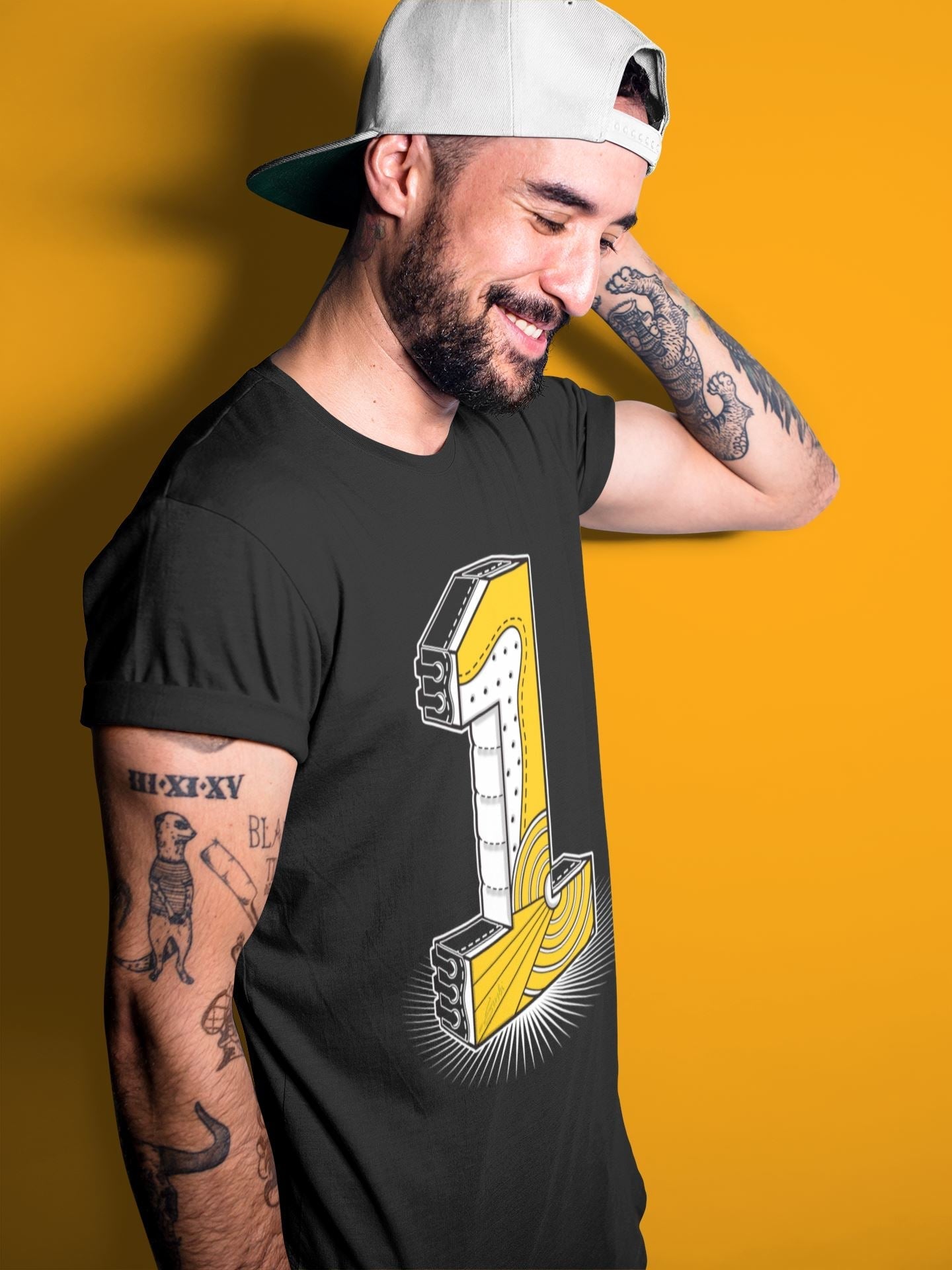One Statue Unisex Tops - Air Jordan 1 Yellow Toe