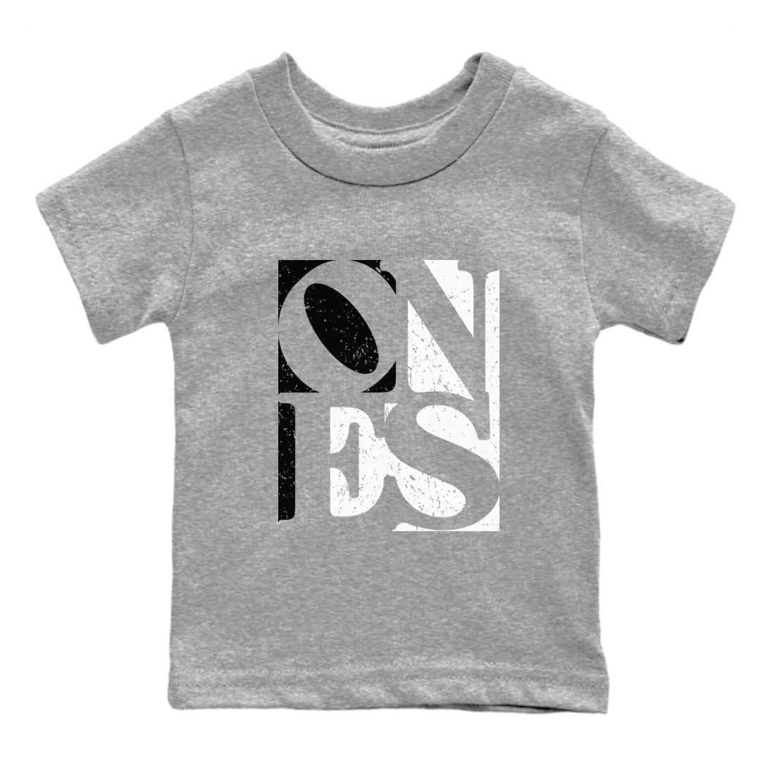 Ones snkmatch Tees Kids - Air Jordan 1 Black White
