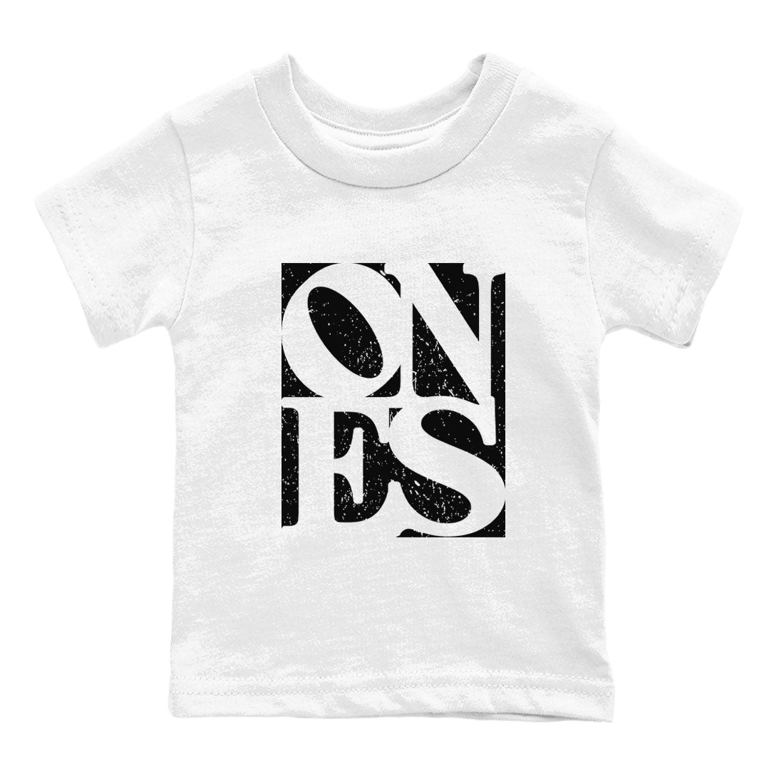 Ones snkmatch Tees Kids - Air Jordan 1 Black White