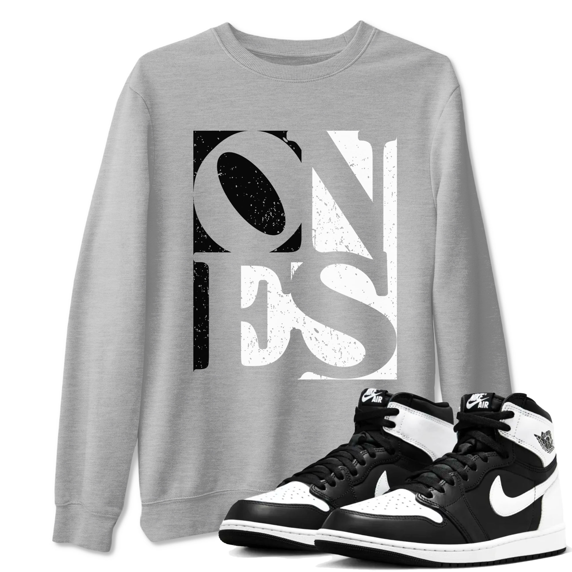 Ones snkmatch Tees - Air Jordan 1 Black White