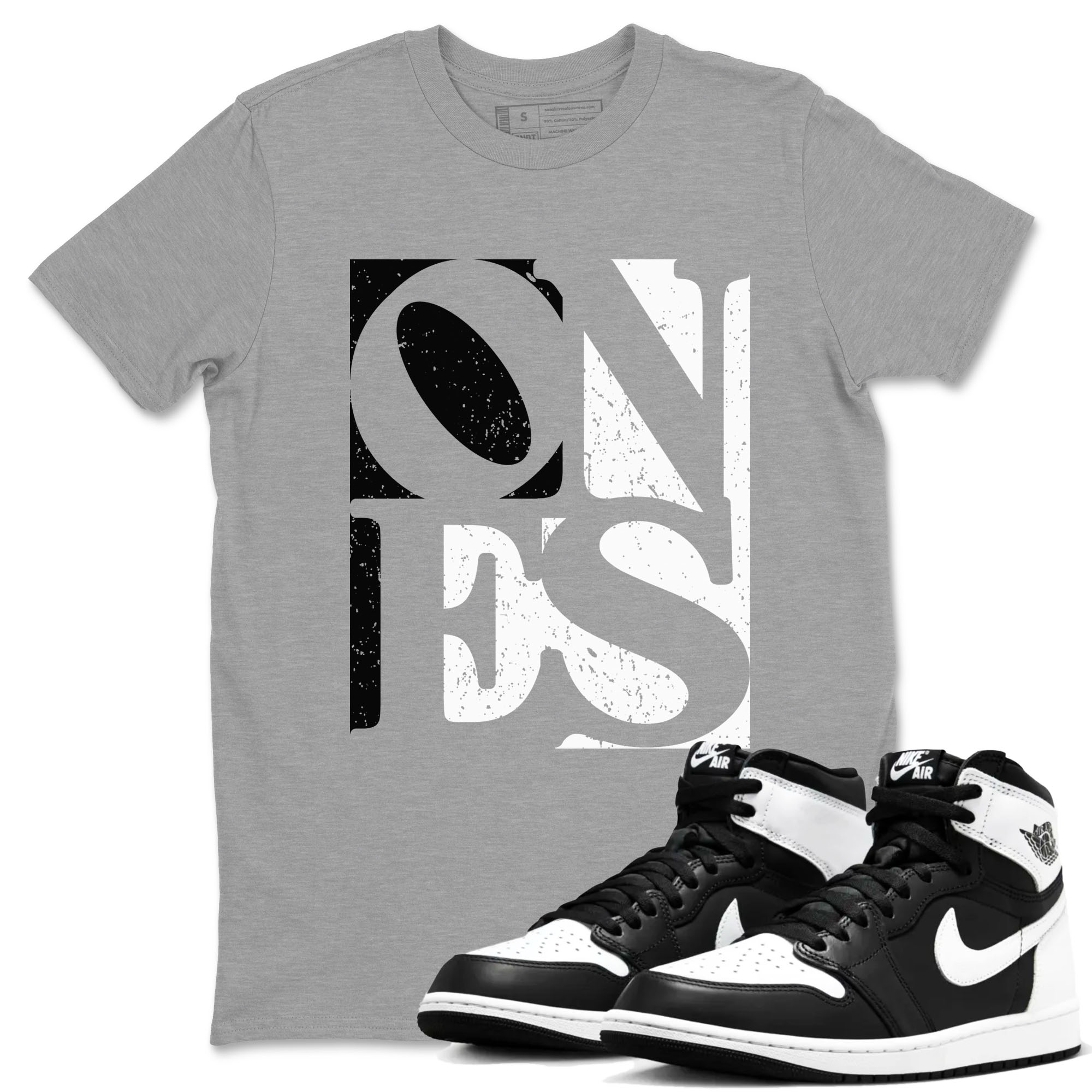 Ones snkmatch Tees - Air Jordan 1 Black White