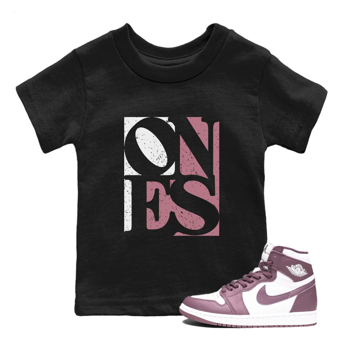 Ones snkmatch Tee Kids - Air Jordan 1 Mauve