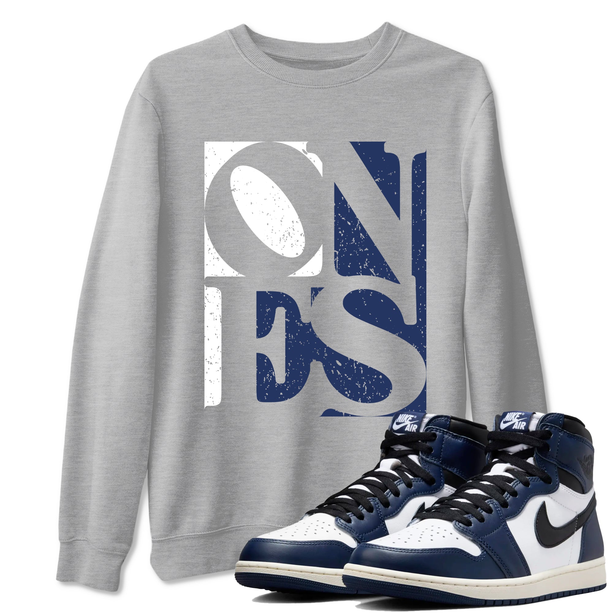 Ones snkmatch Tees - Air Jordan 1 Midnight Navy