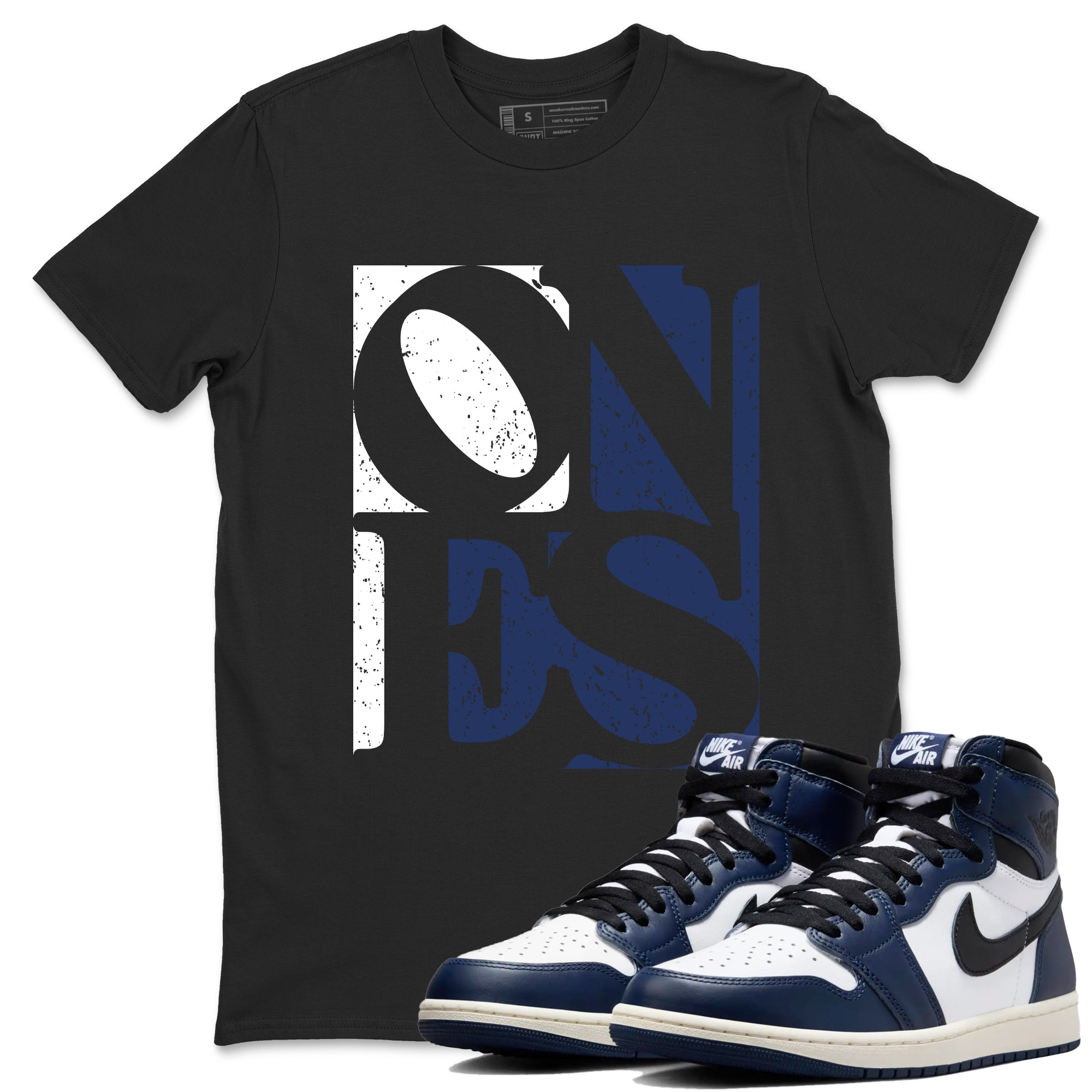 Ones snkmatch Tees - Air Jordan 1 Midnight Navy