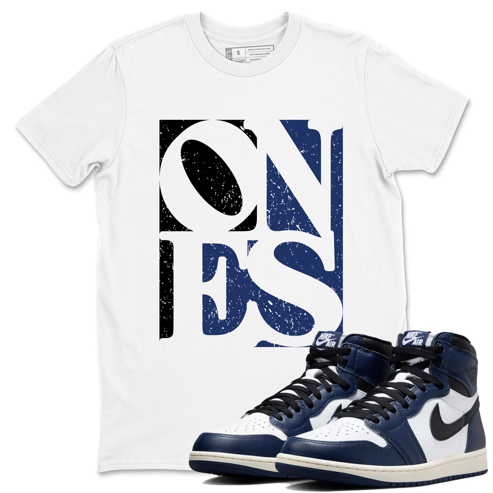 Ones snkmatch Tees - Air Jordan 1 Midnight Navy